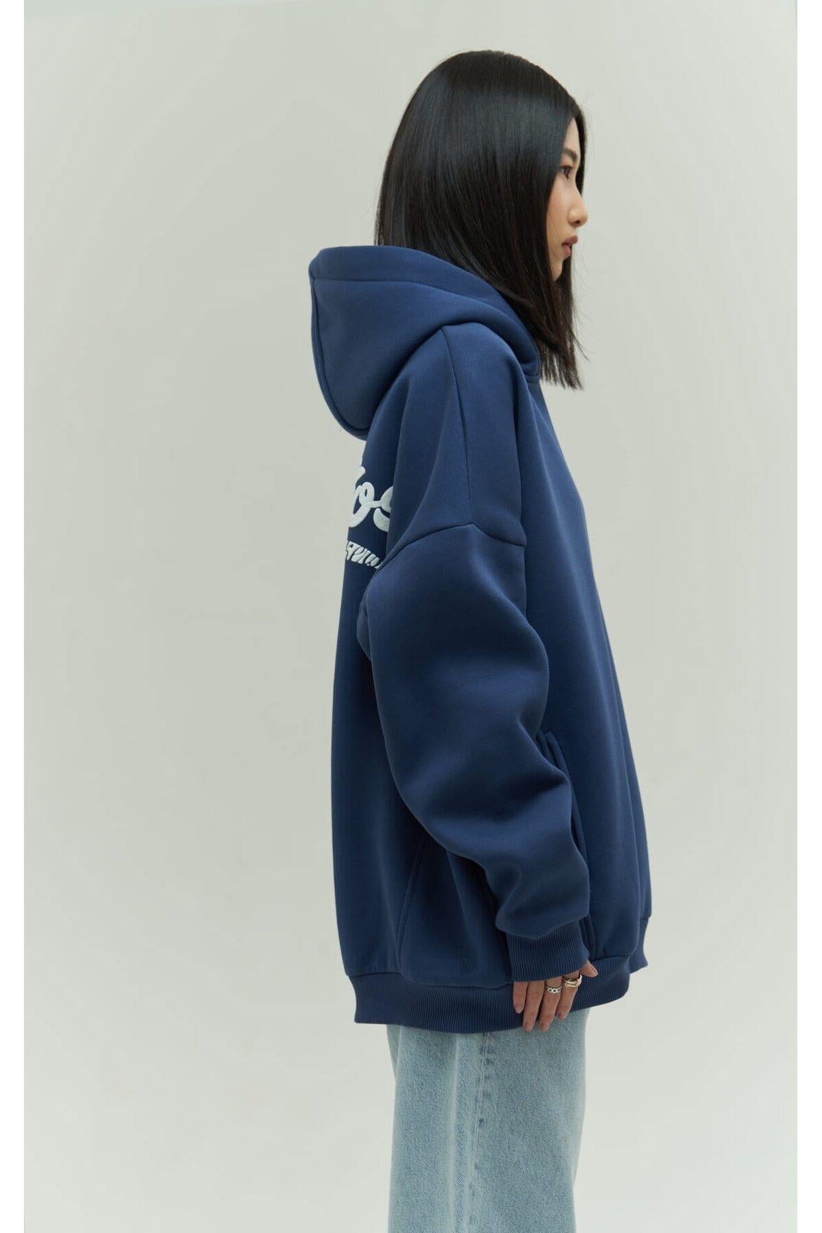 Denton Indigo Hoodie Sweatshirt