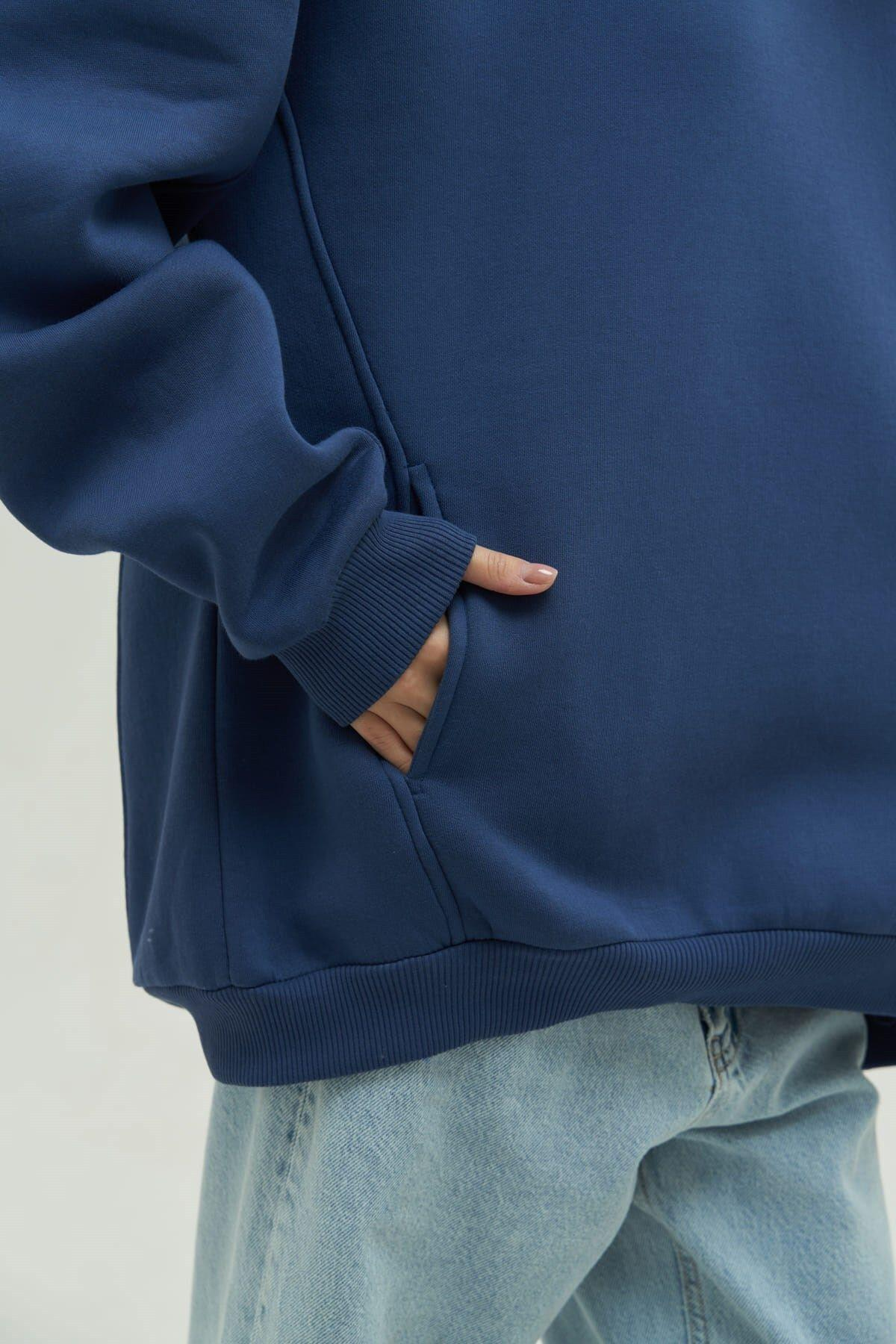 Denton Indigo Hoodie Sweatshirt