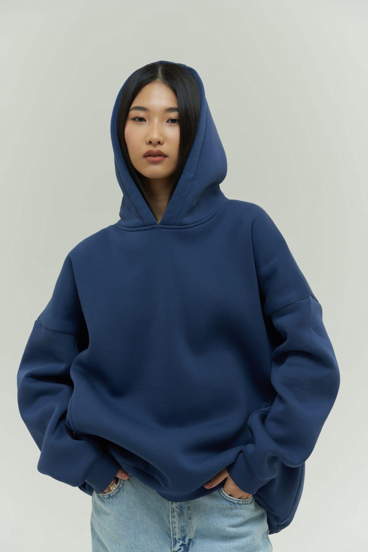 Denton Indigo Hoodie Sweatshirt