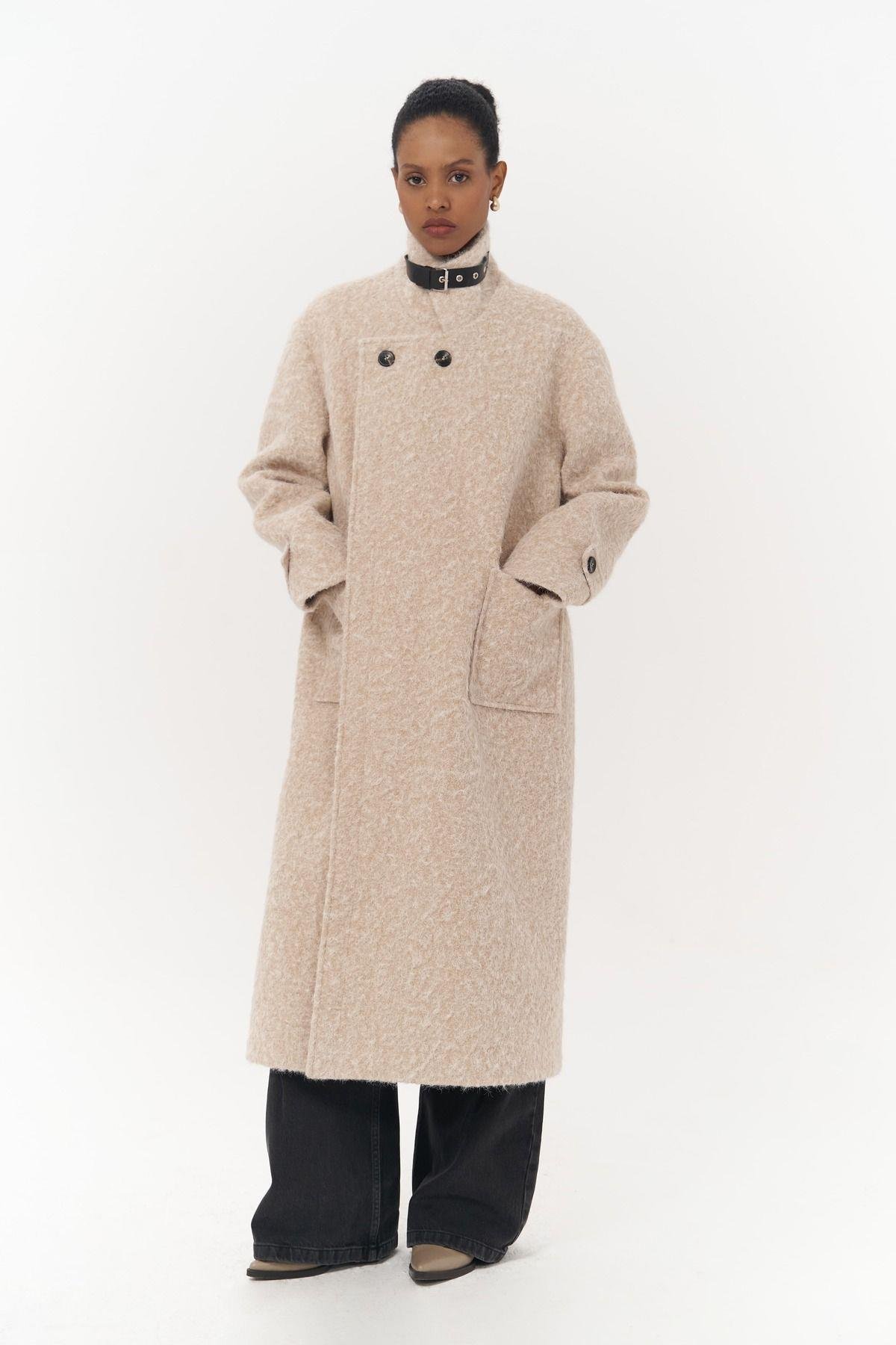 Diana Beige Long Coat