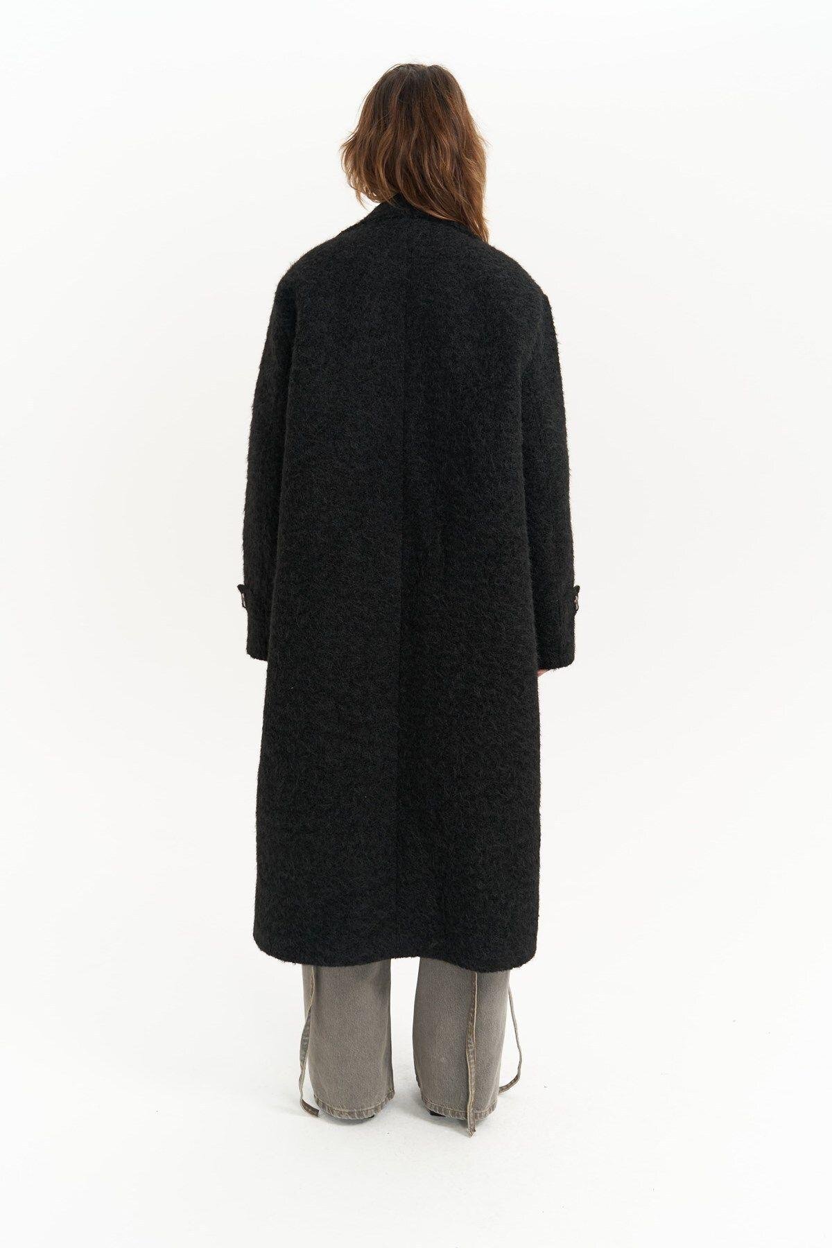 Diana Black Long Coat