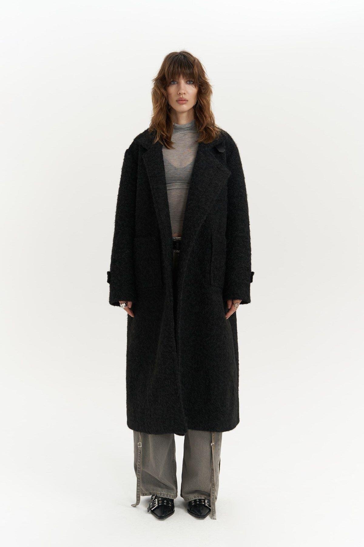 Diana Black Long Coat
