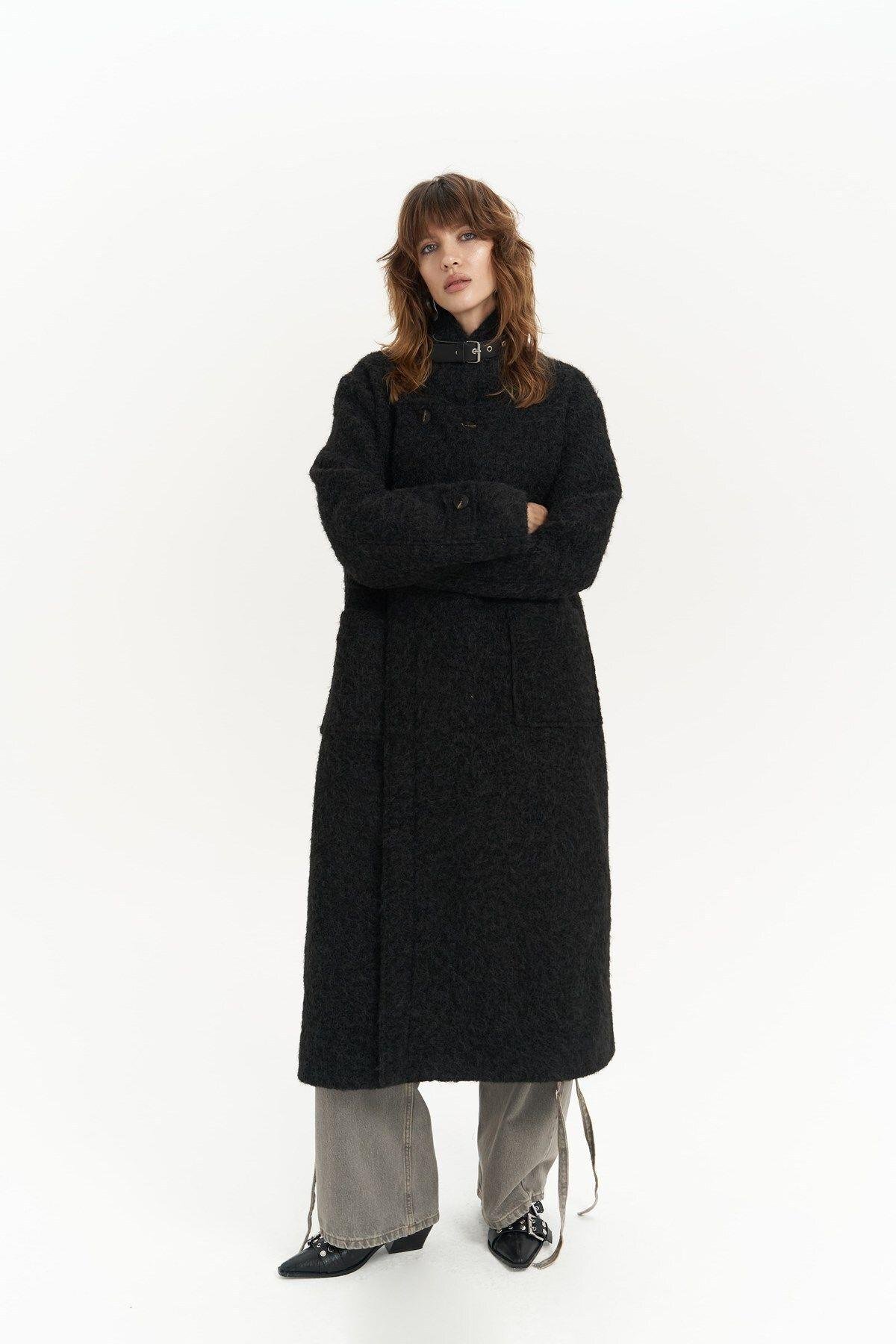 Diana Black Long Coat