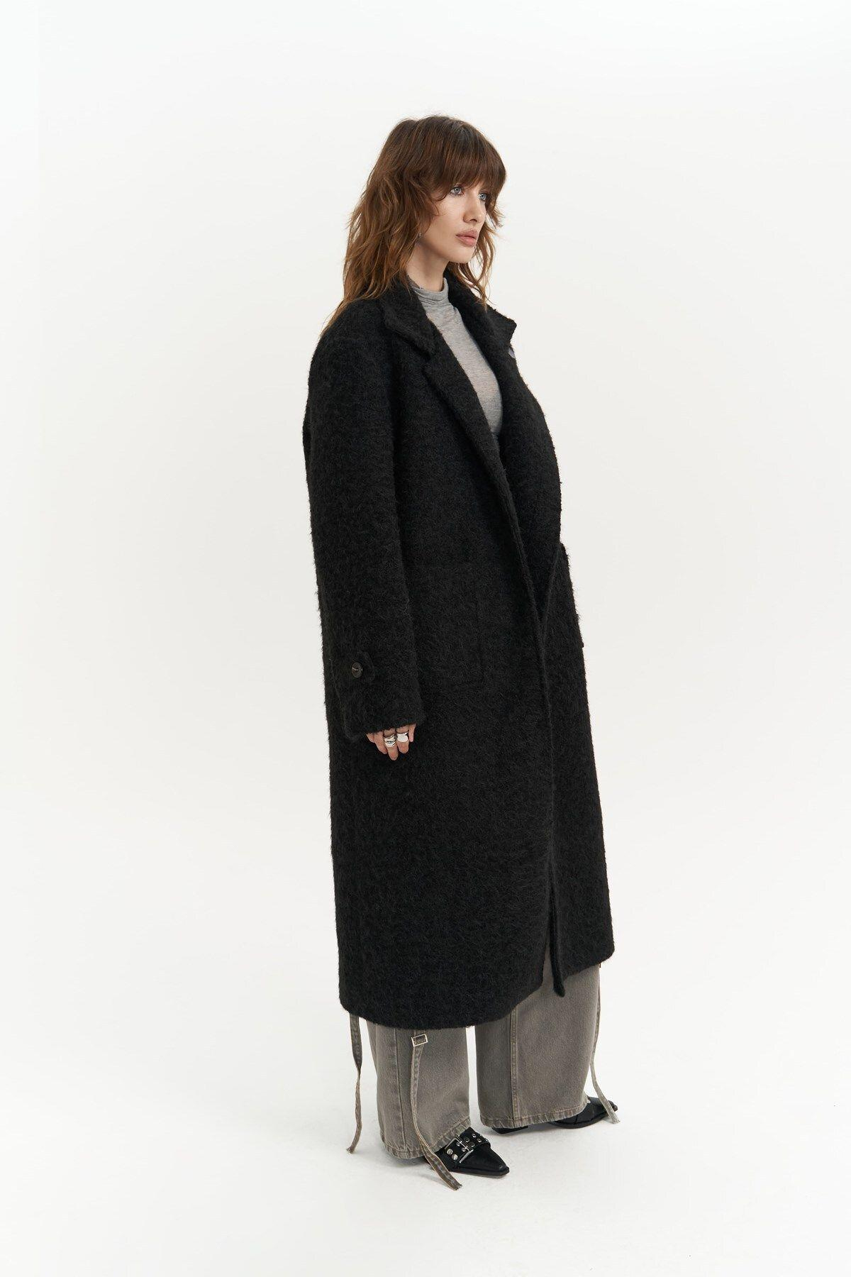 Diana Black Long Coat