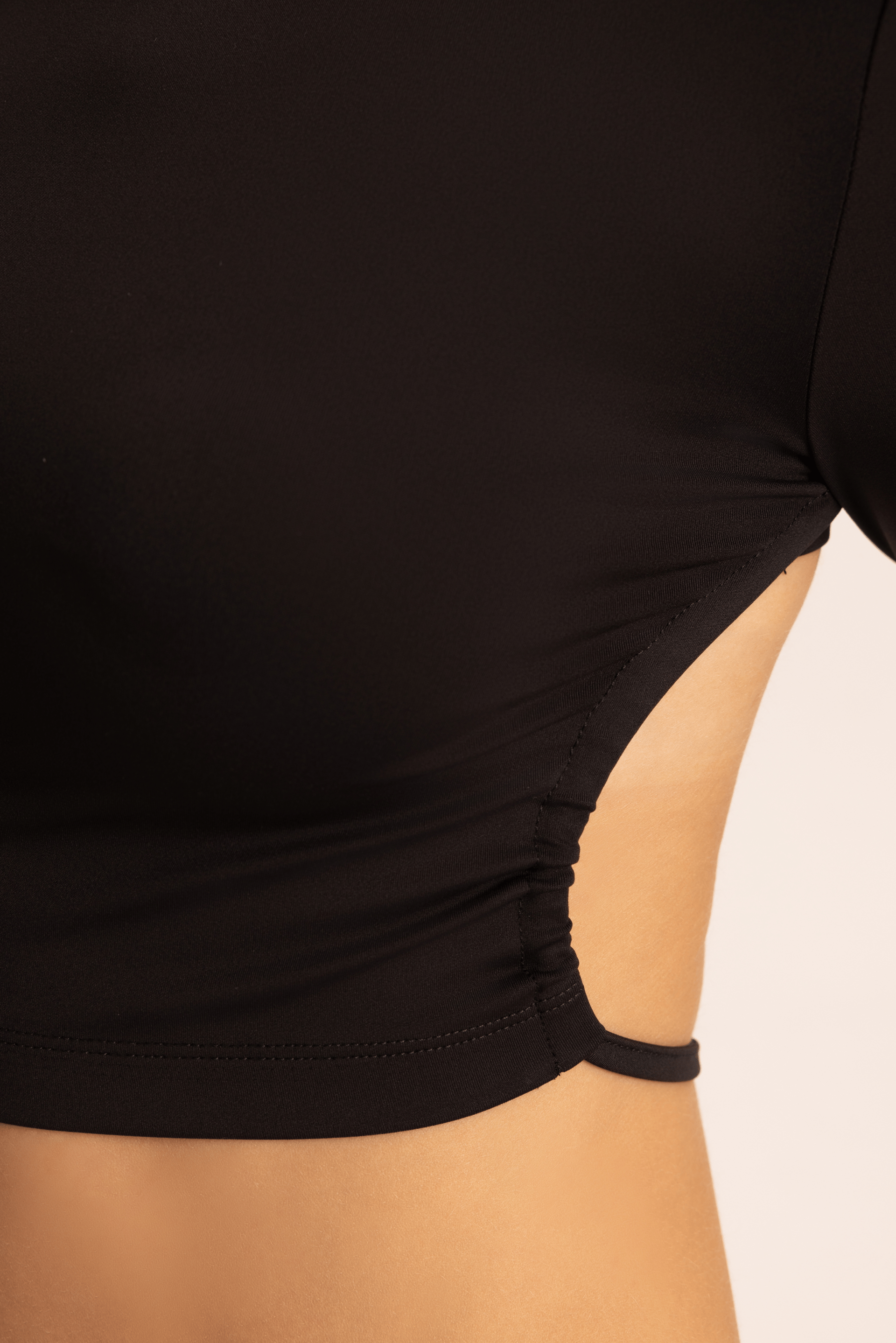 Divya Bandana Detaylı Siyah Crop Eşofman Takımı