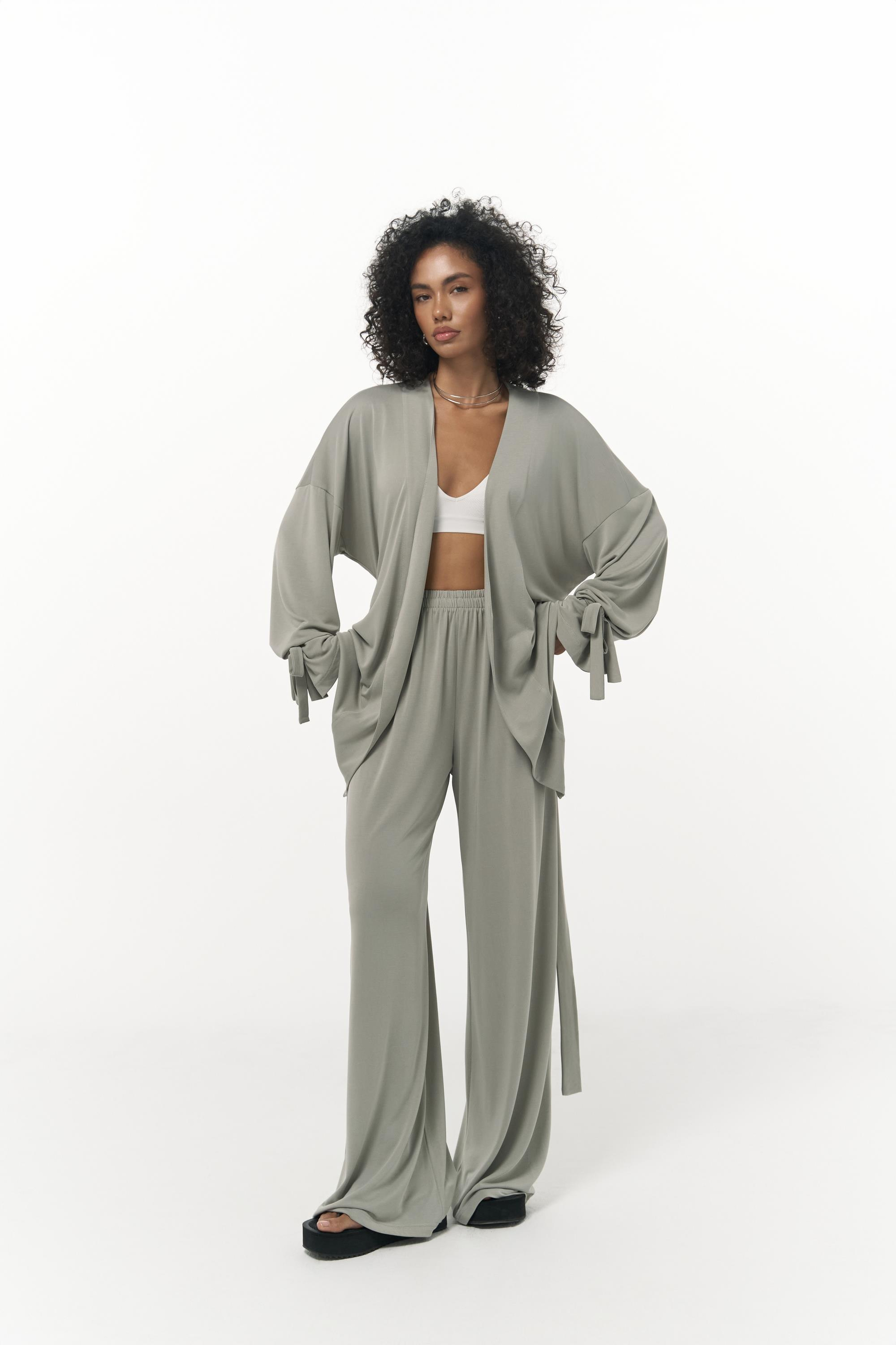 Donna Kimono Pantolon Mint Takım 