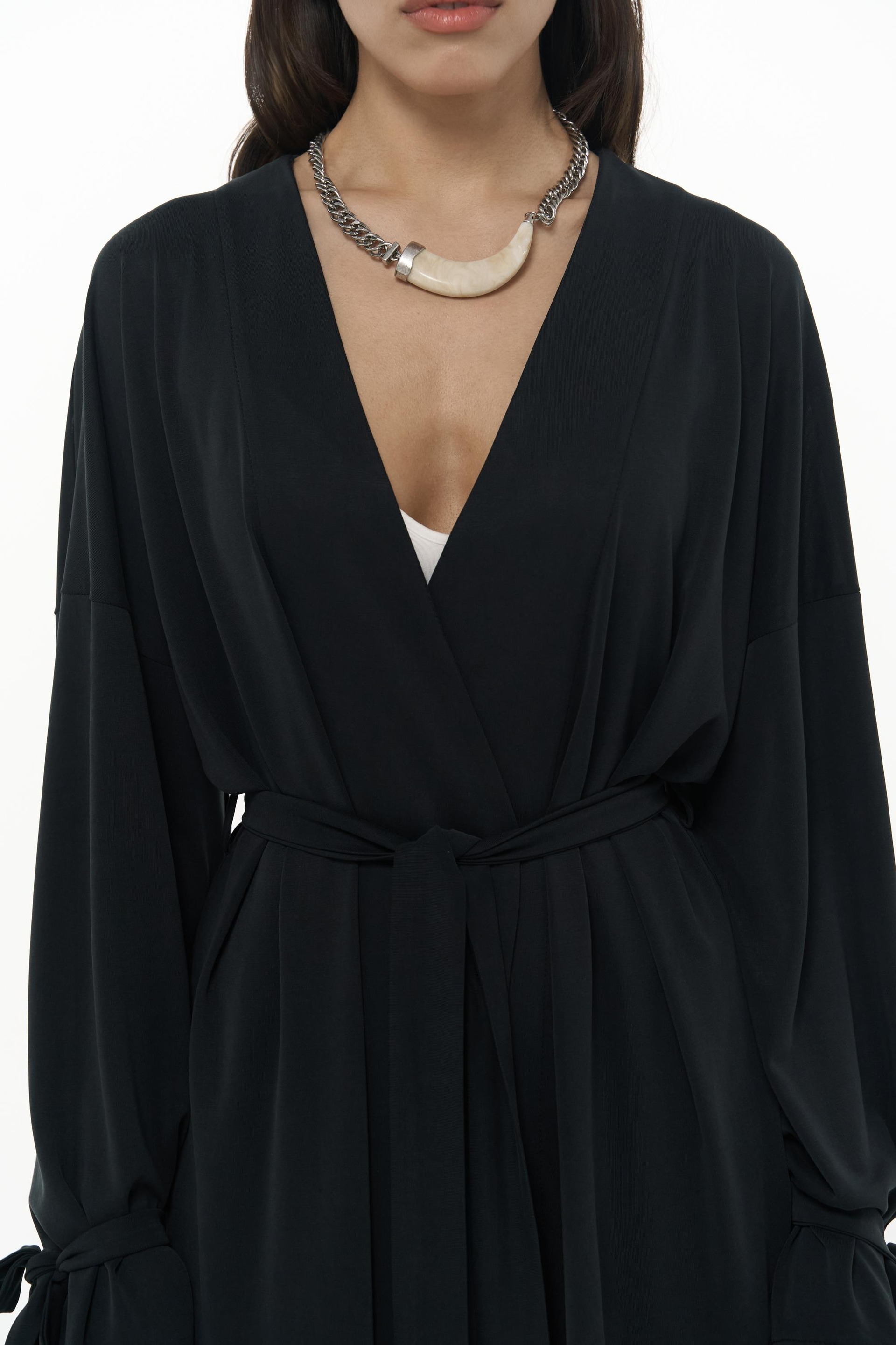 Donna Kimono Pantolon Siyah Takım