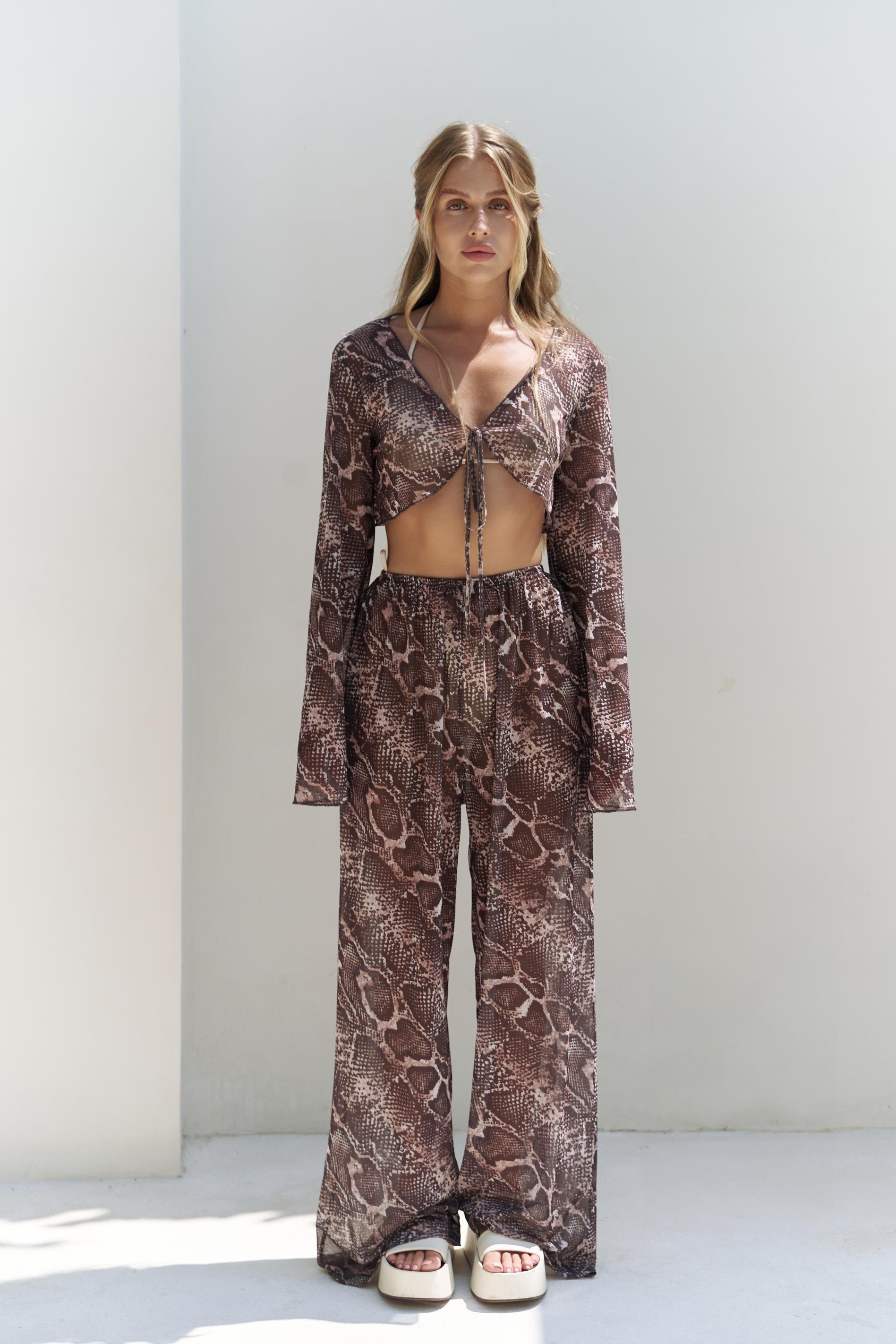 Donovarah Vizon Crop Pantolon Takım