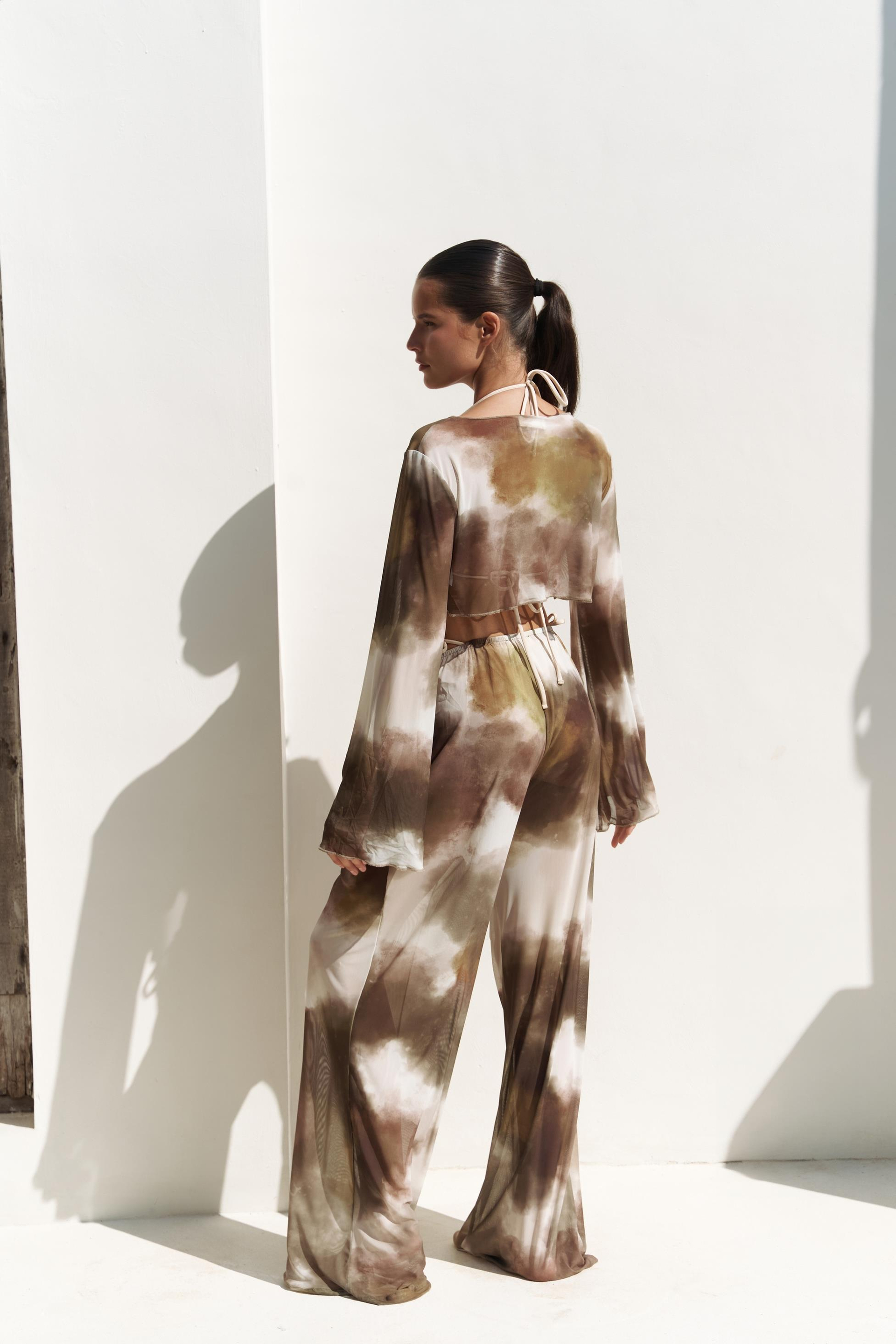 Donovarah Yeşil Crop Pantolon Takım