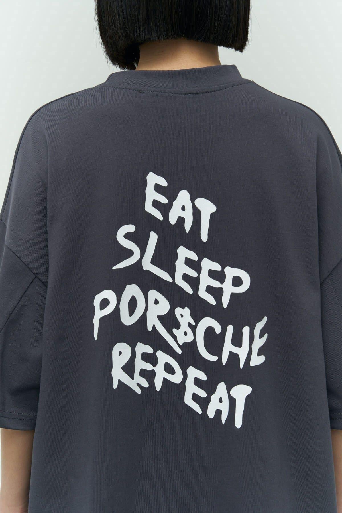 Eat Sleep Anthracite Oversize T-Shirt