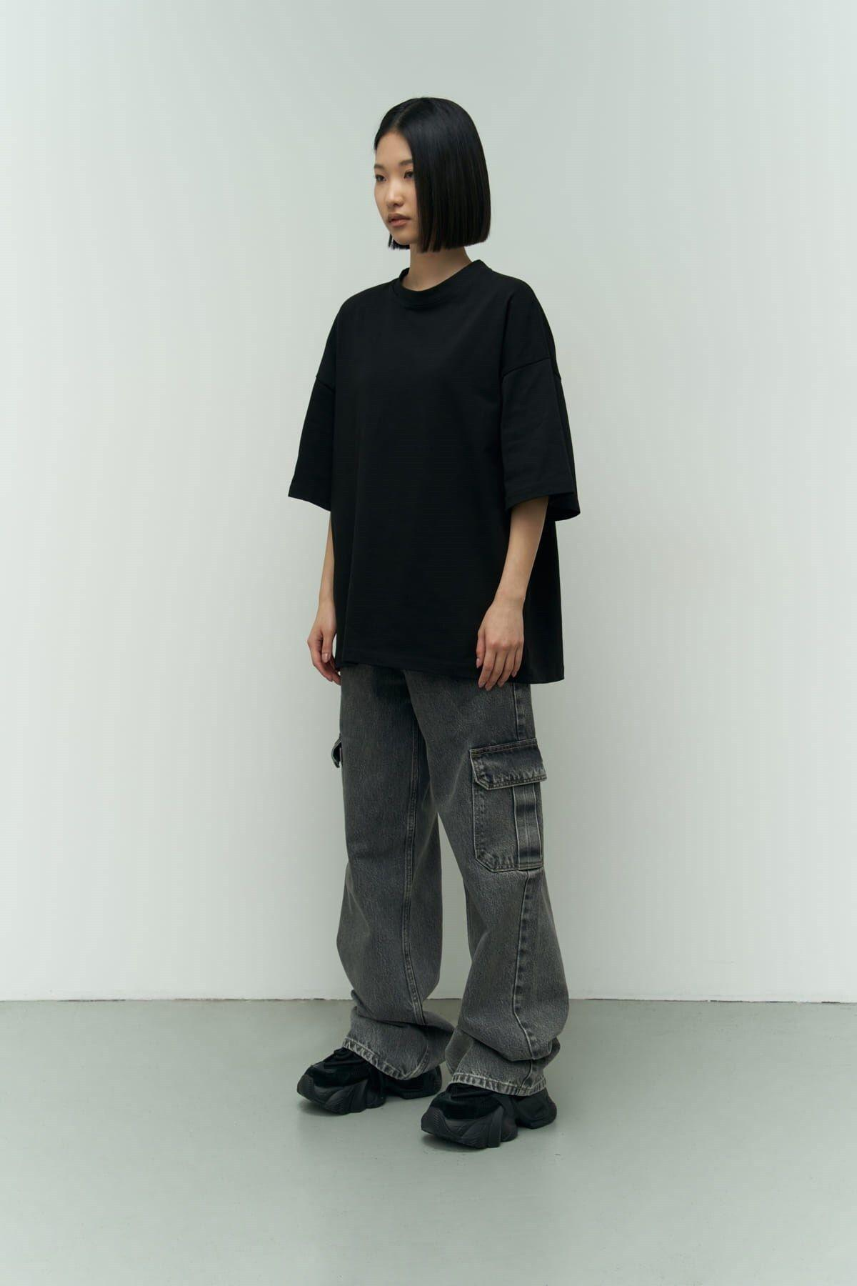 Eat Sleep Black Oversize T-Shirt