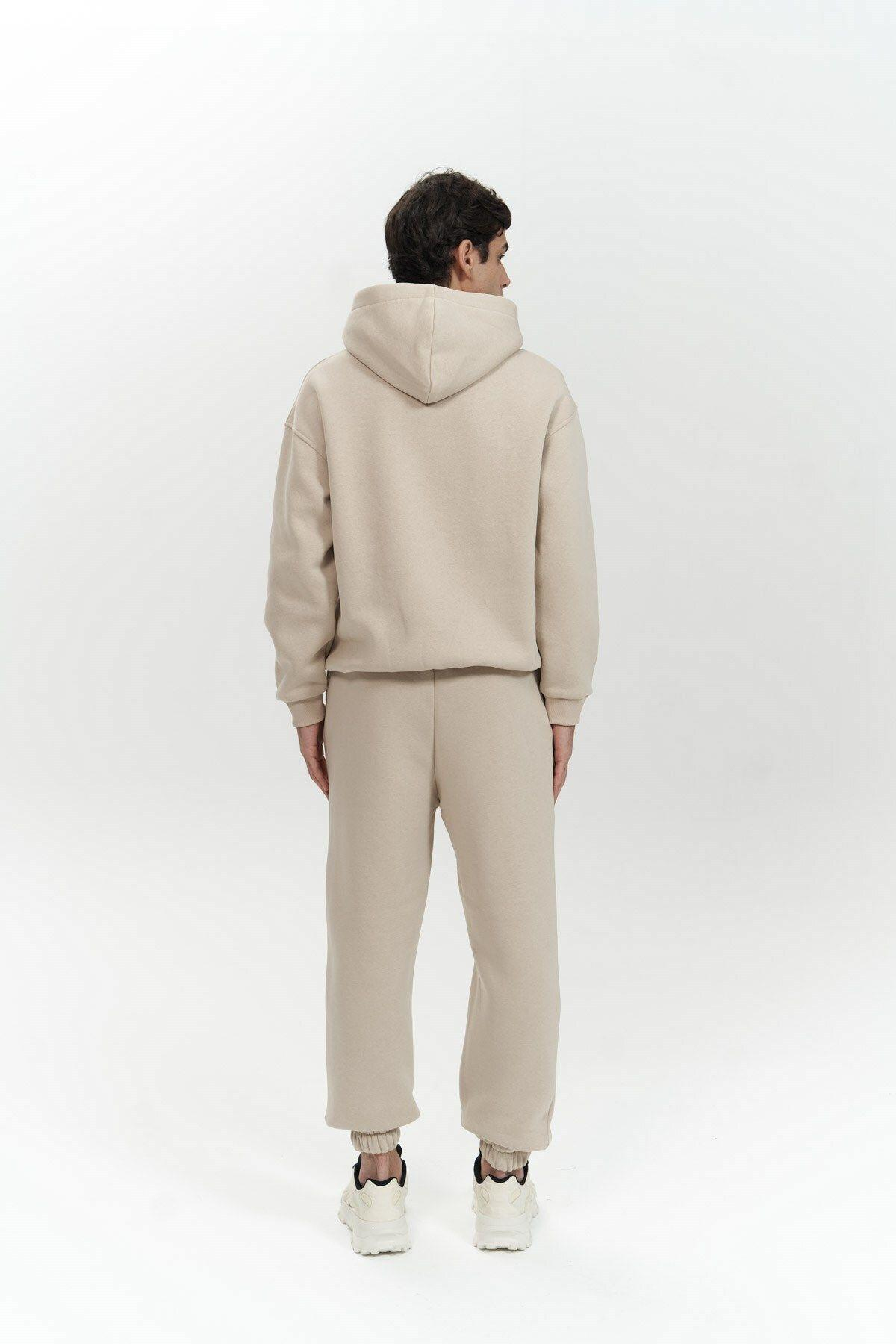 Edward Men's Beige Hoodie Tracksuit