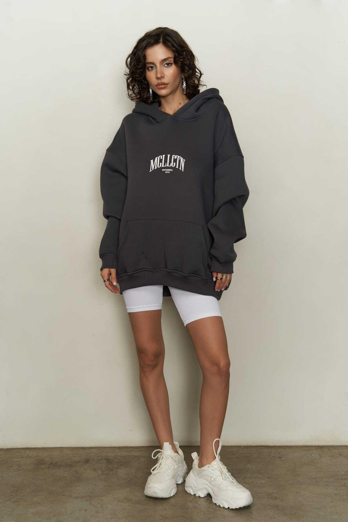 MCLLCTN Estambul Anthracite Oversize Unisex Sweatshirt