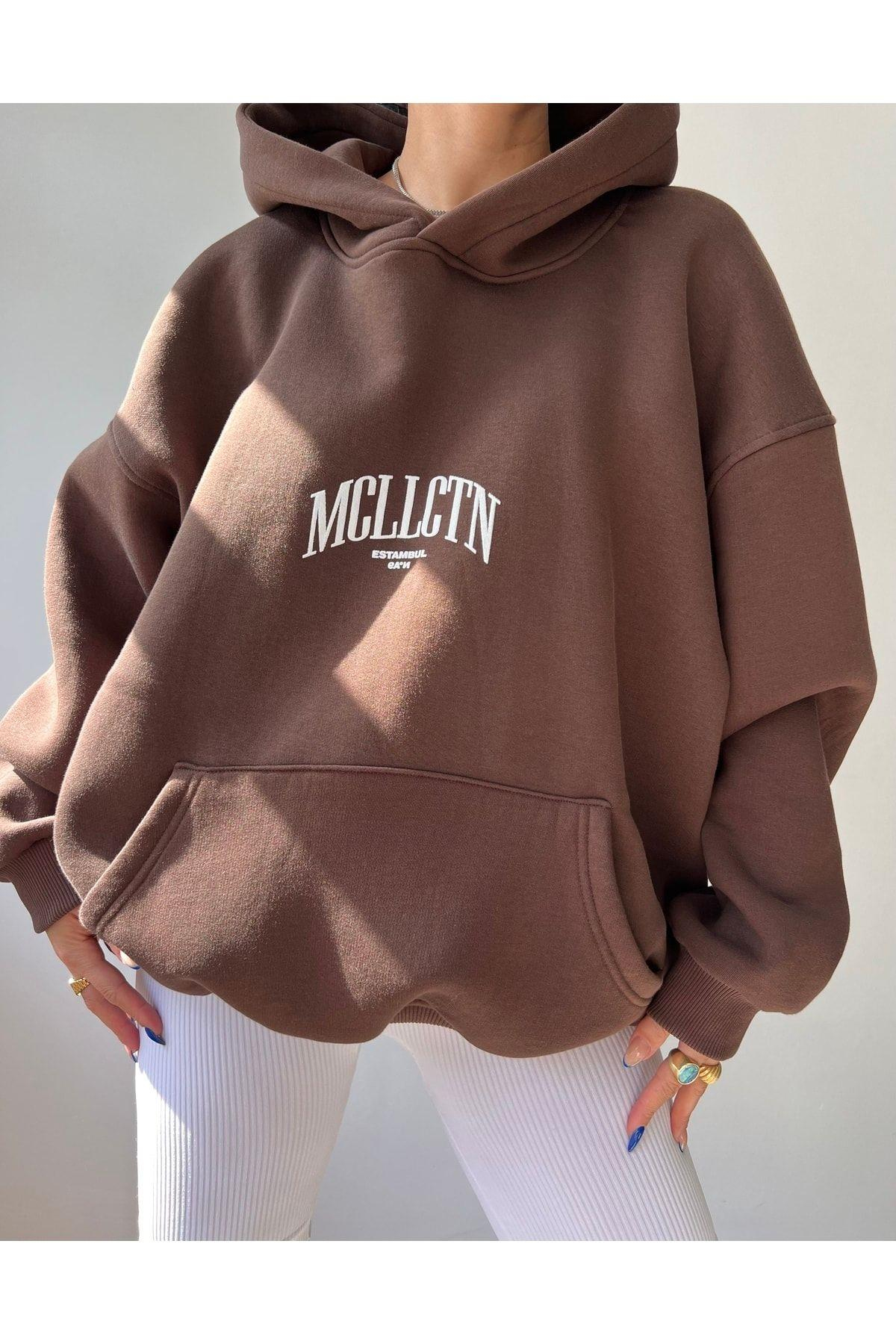 Estambul Kahve Oversize Unisex Sweatshirt
