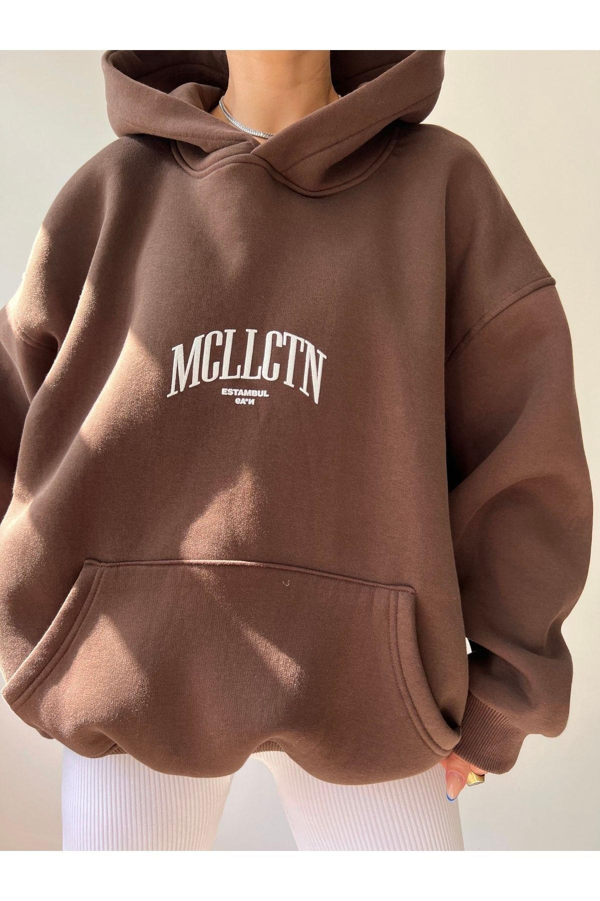 Estambul Kahve Oversize Unisex Sweatshirt