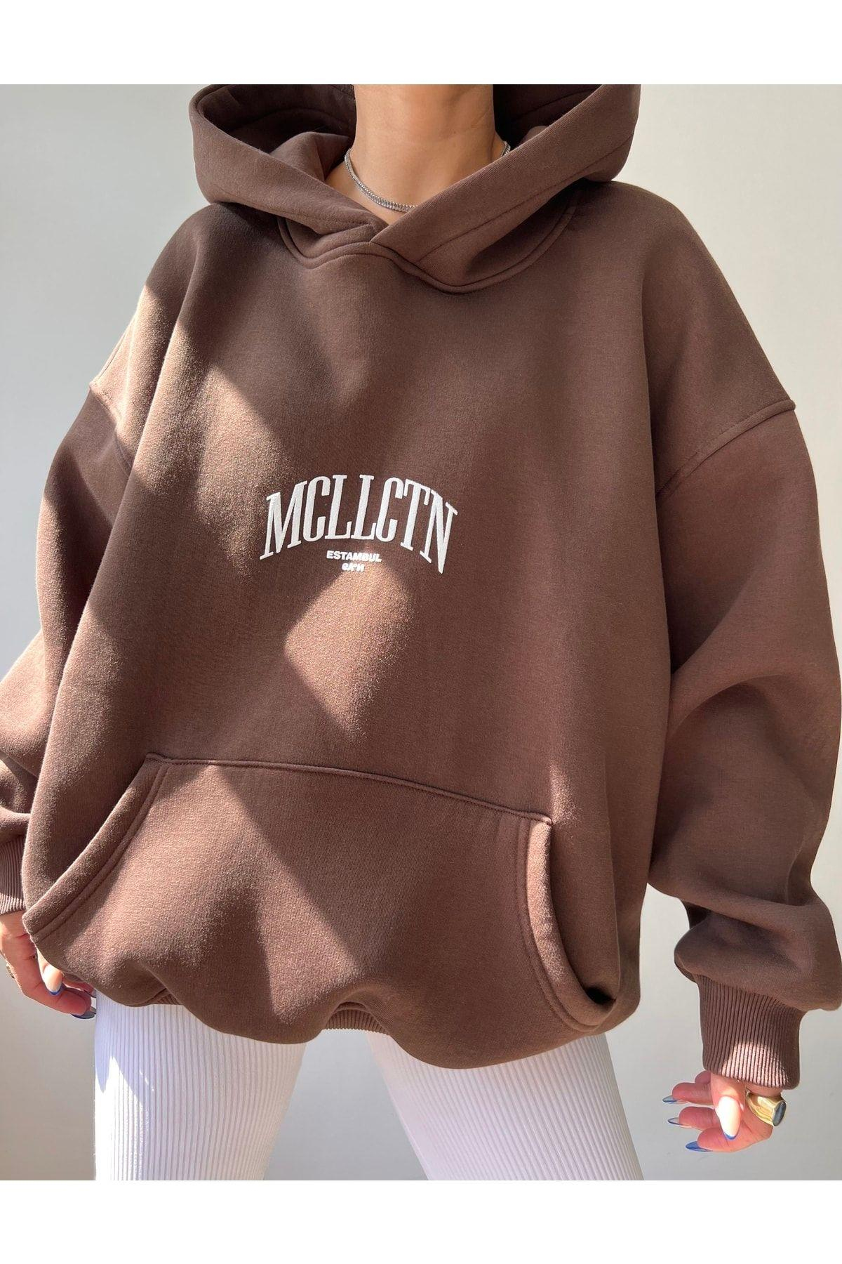 Estambul Kahve Oversize Unisex Sweatshirt