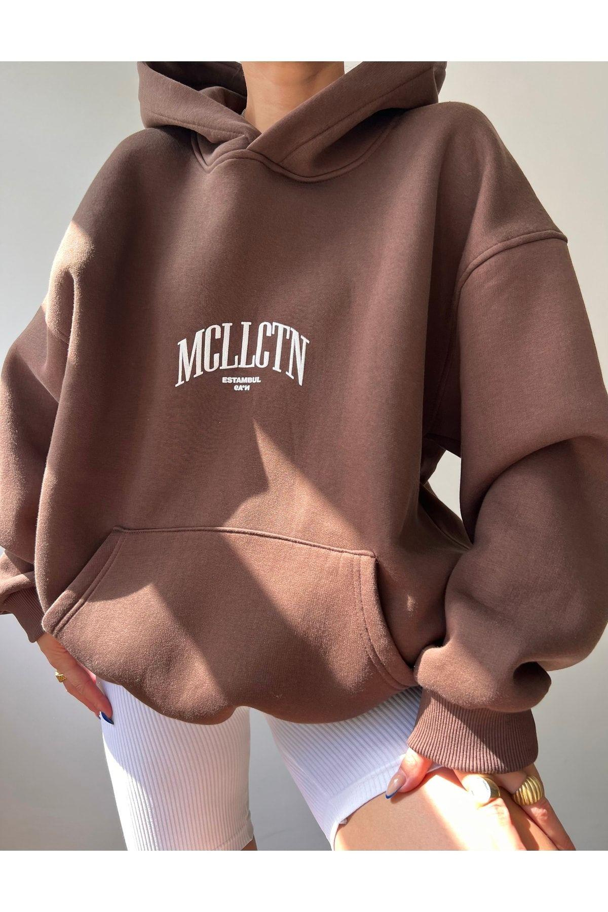 Estambul Kahve Oversize Unisex Sweatshirt