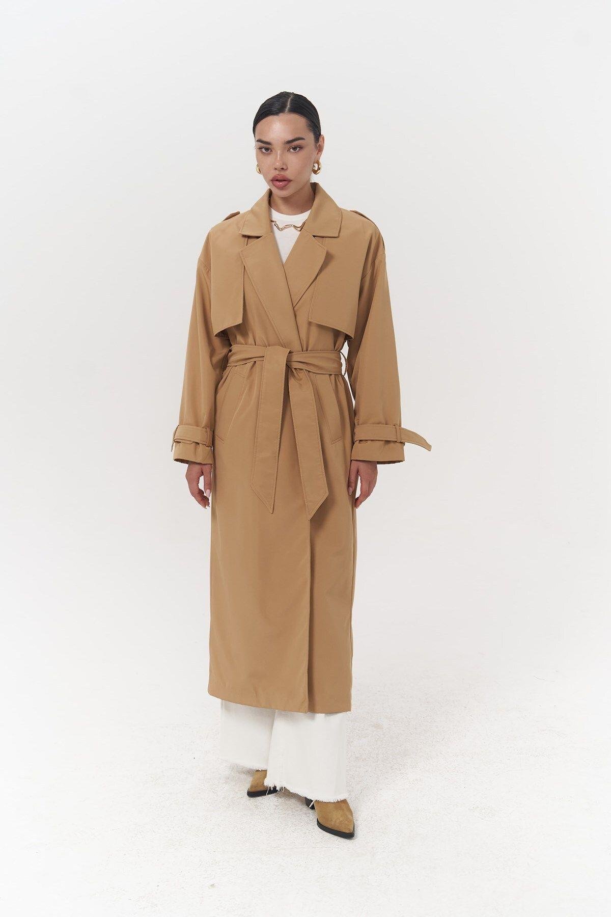 Femme Yellow Oversize Trenchcoat