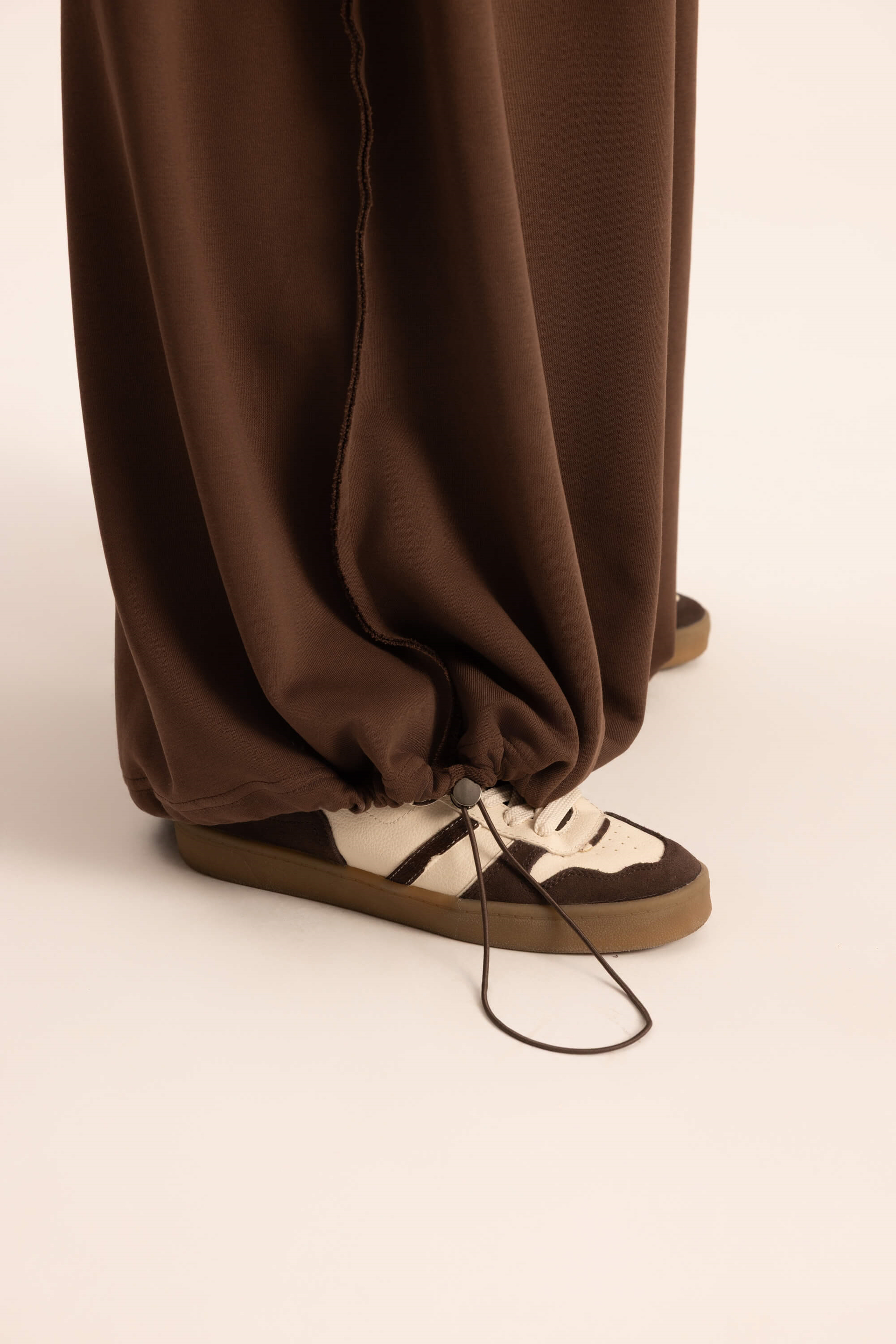 Flex Kahve Oversize T-Shirt Eşofman Takım