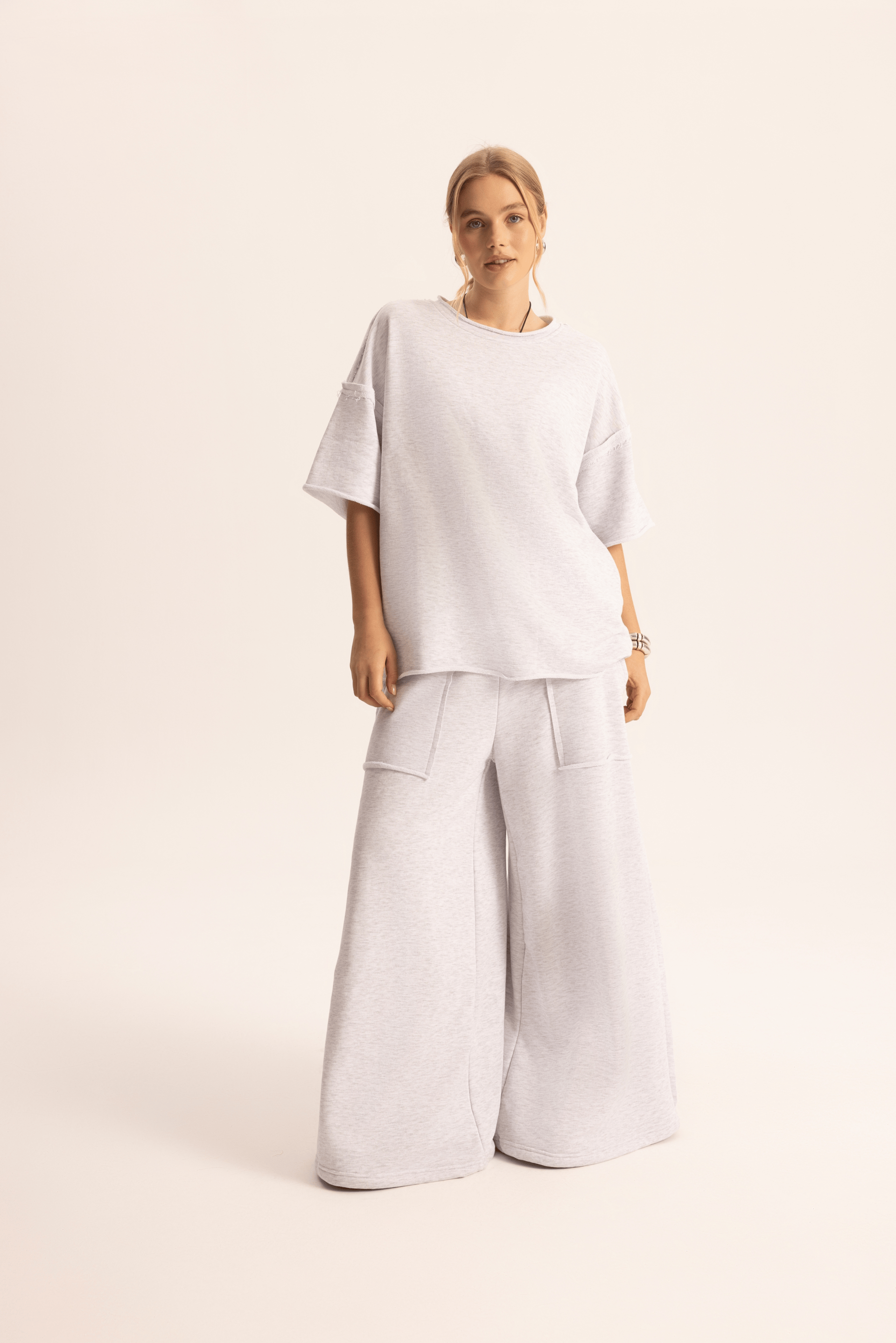 Flex Karmelanj Oversize T-Shirt Eşofman Takım