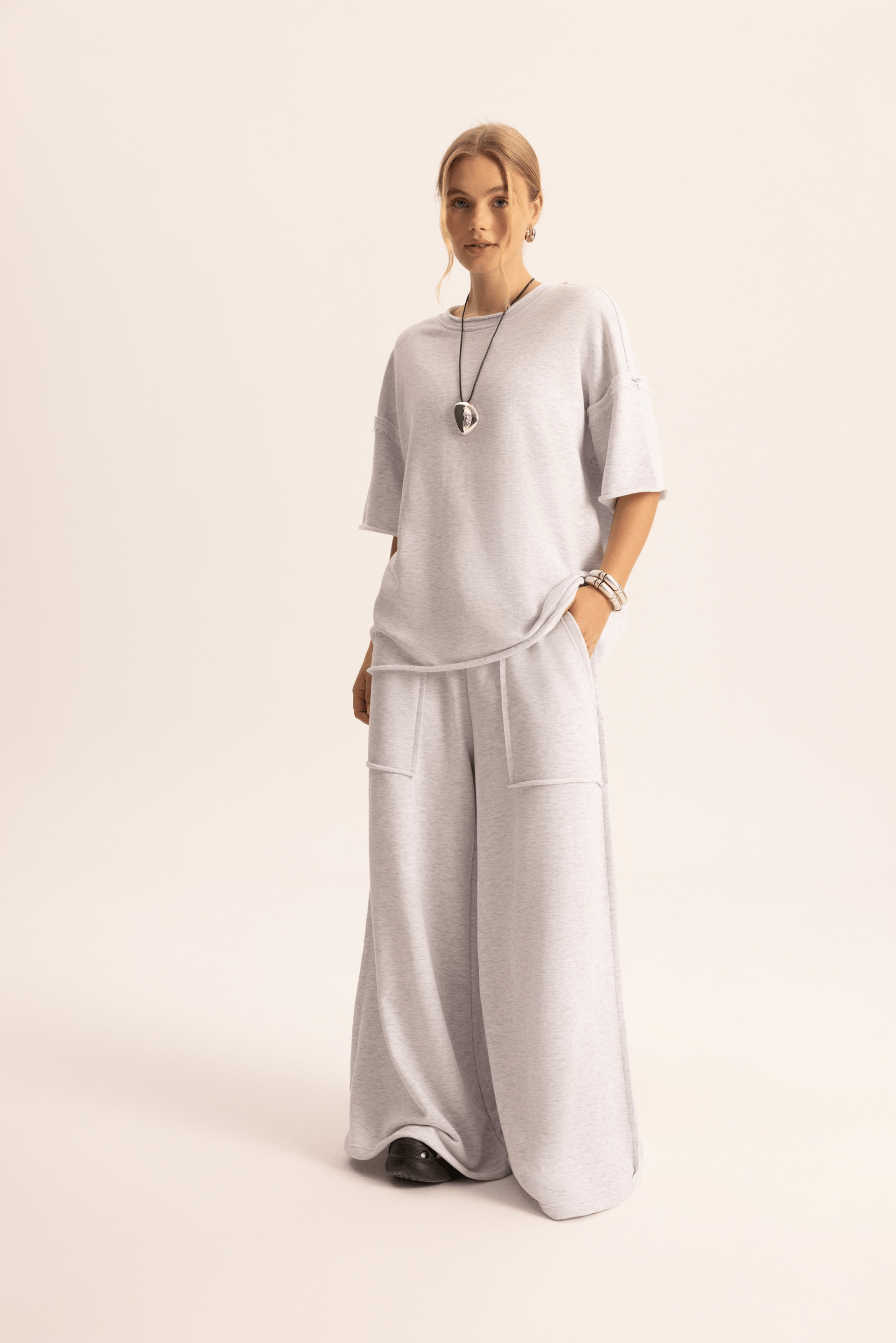 Flex Karmelanj Oversize T-Shirt Eşofman Takım