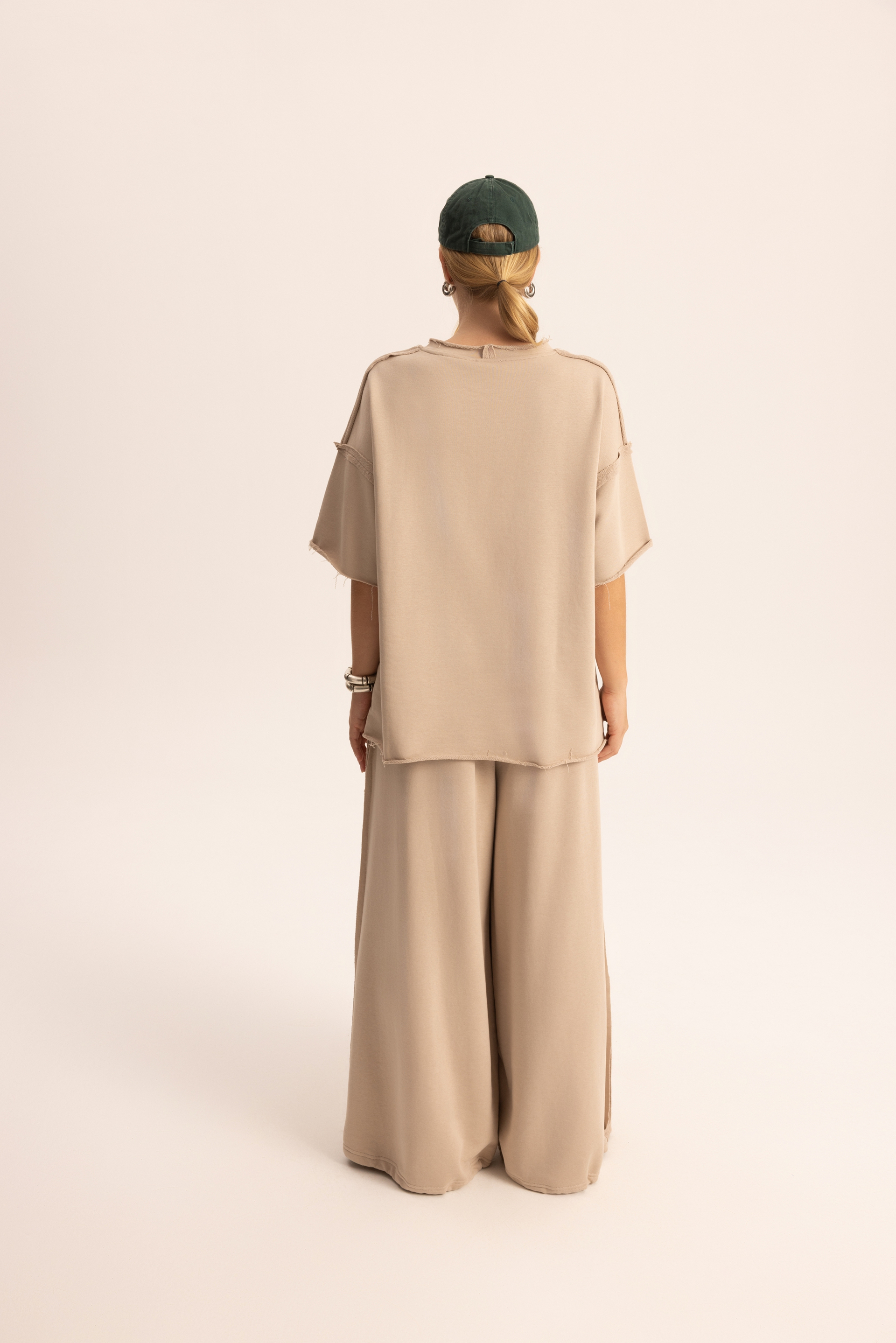 Flex Kemik Oversize T-Shirt Eşofman Takım
