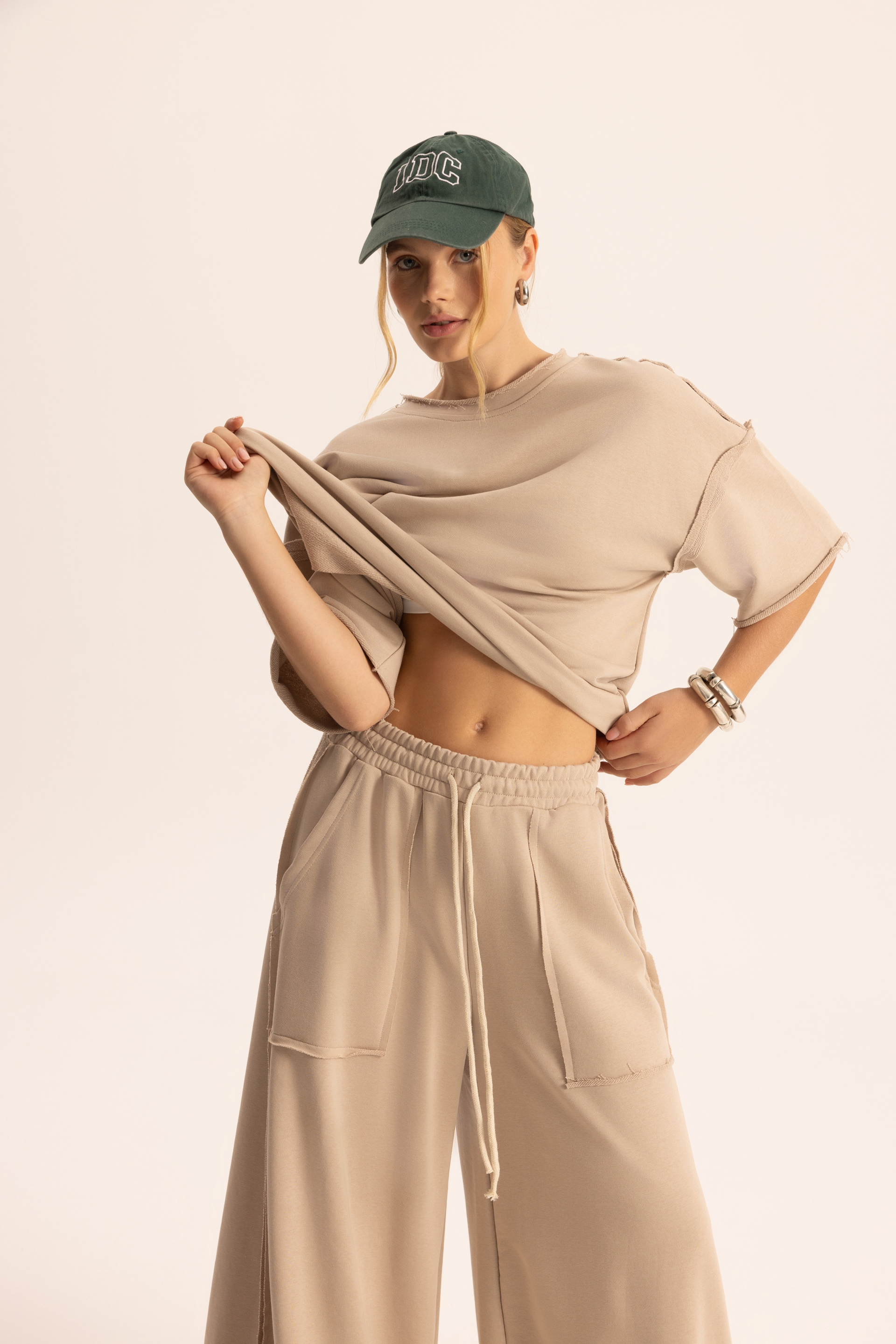 Flex Kemik Oversize T-Shirt Eşofman Takım