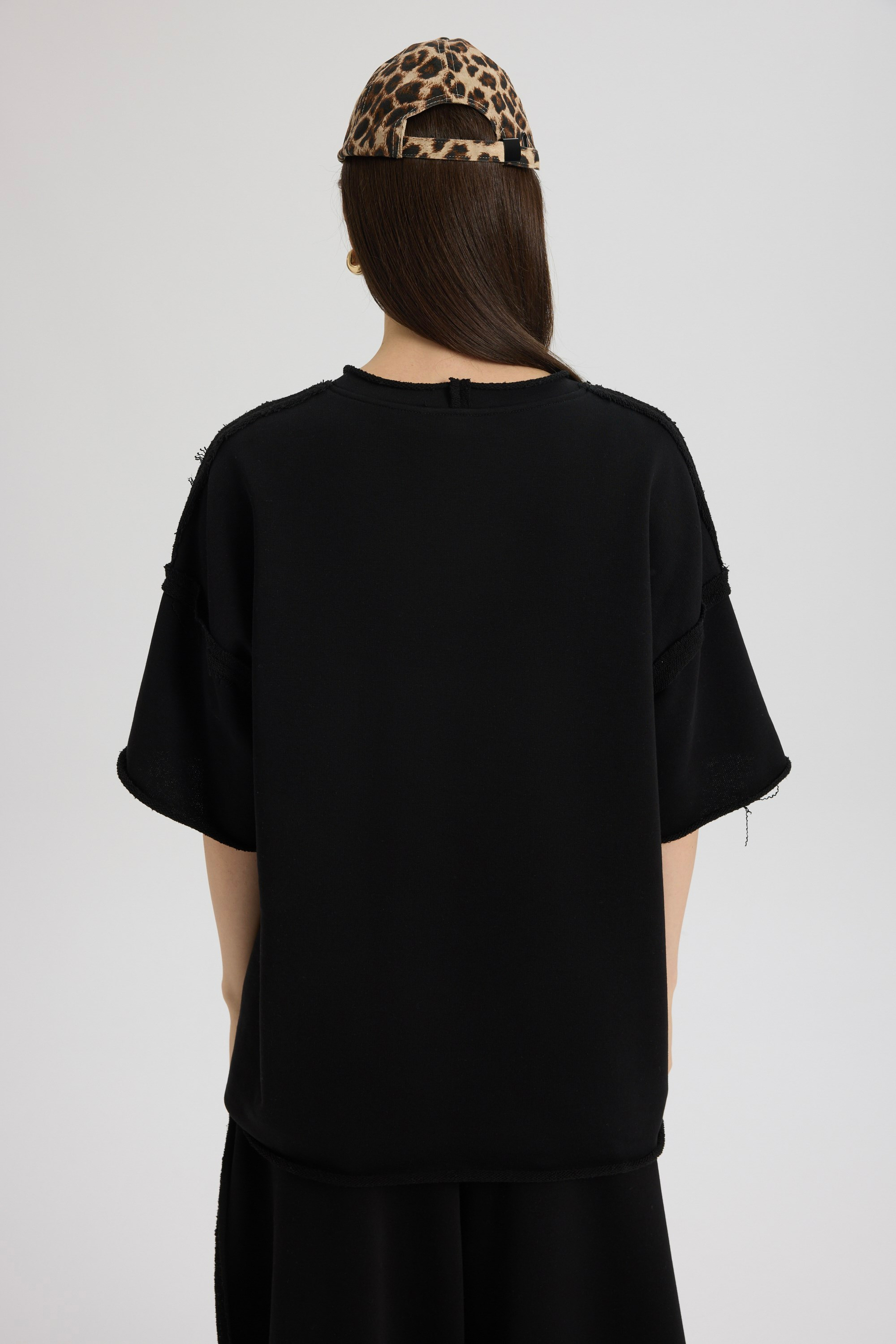 Flex Siyah Oversize T-Shirt Eşofman Takım