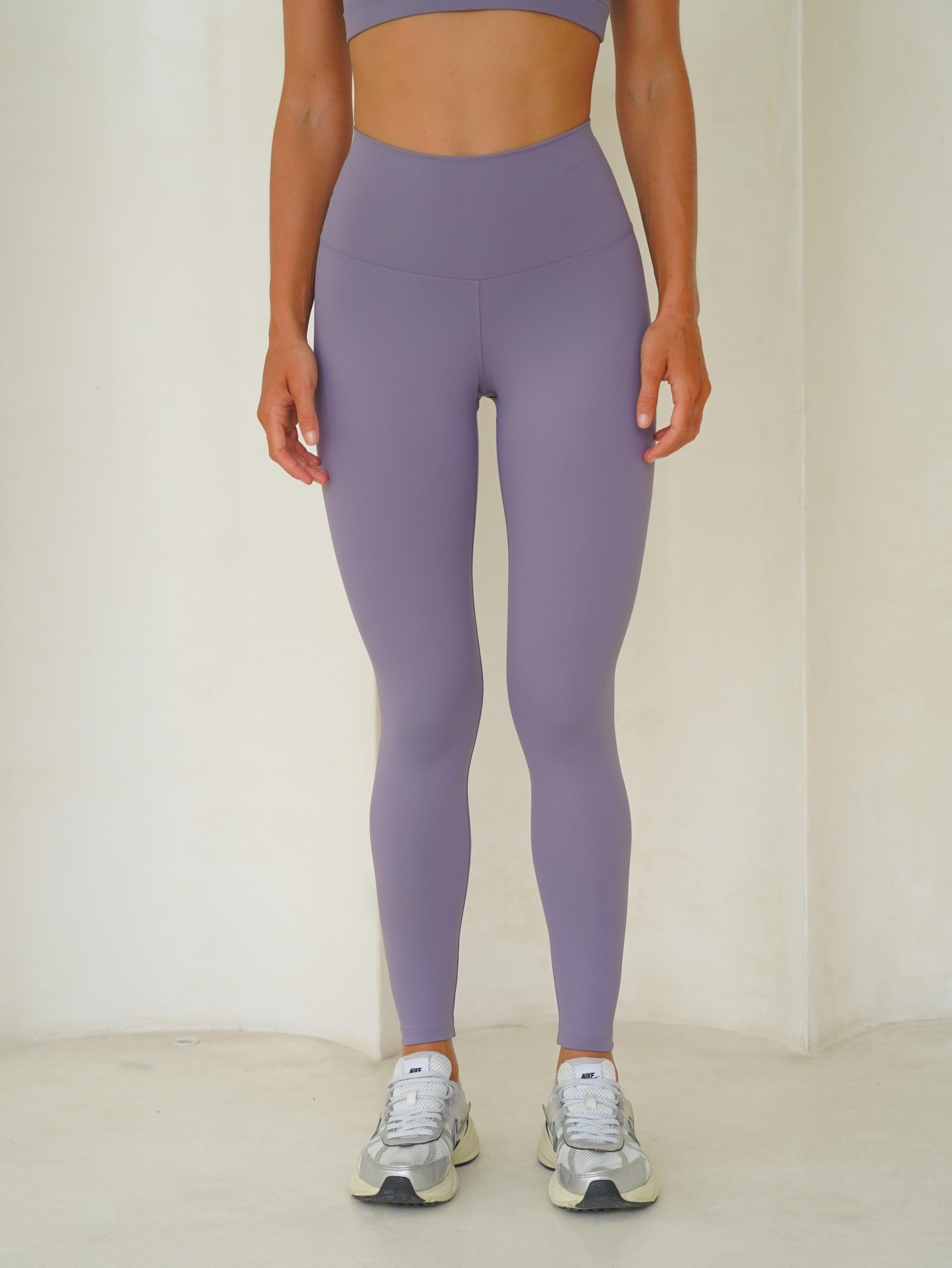 Fold Bilek Hizasında Lila Tayt