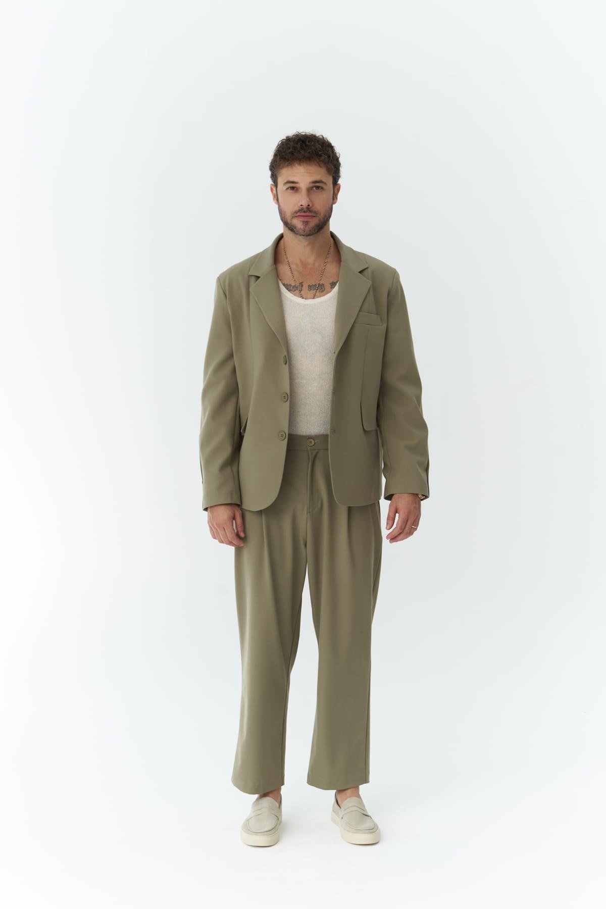 Gabriel Men's Khaki Suit