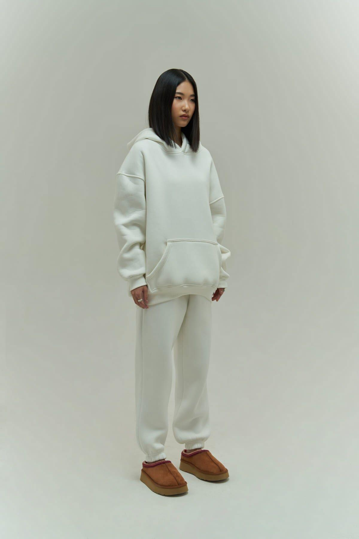 Mai Collection Gambol White Oversize Tracksuit