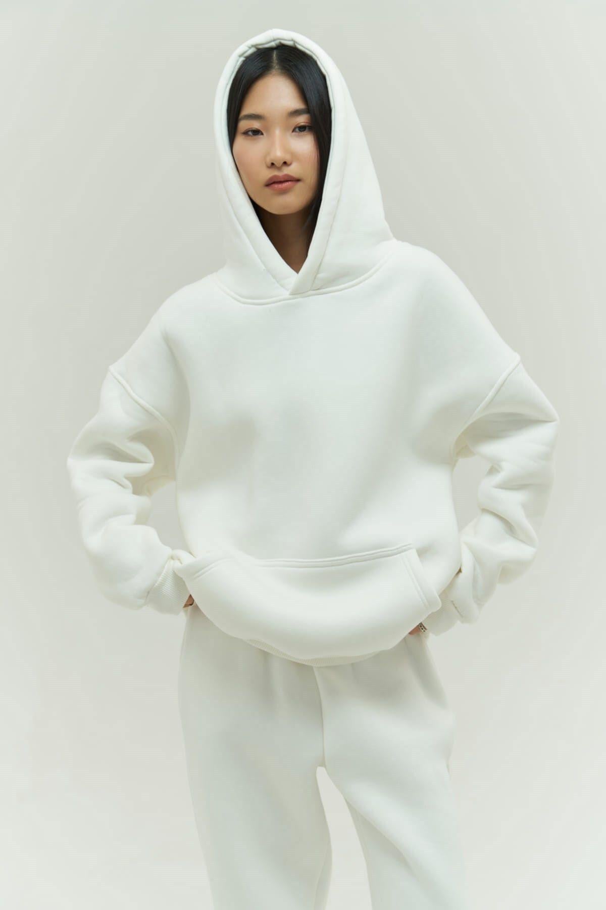Mai Collection Gambol White Oversize Tracksuit