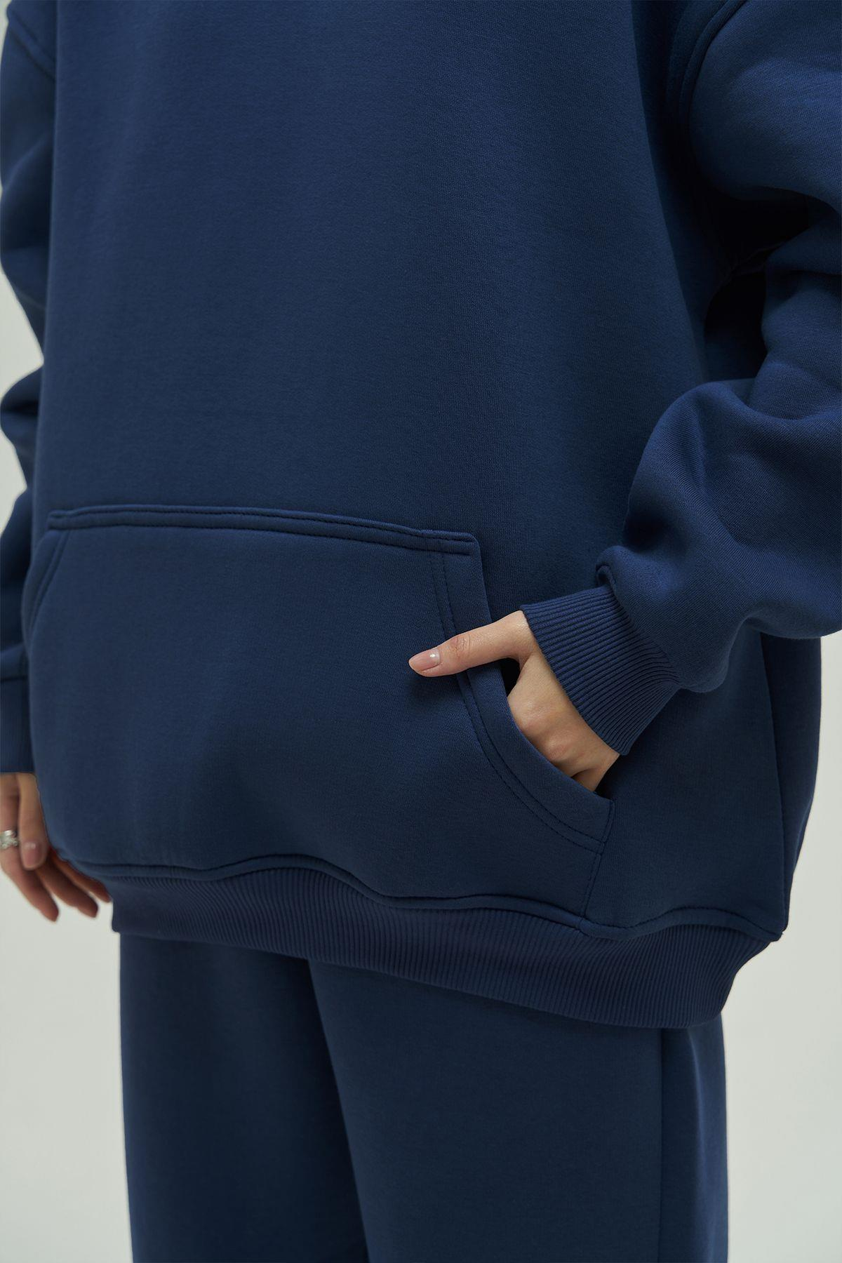 Gambol Lacivert Oversize Eşofman Takım