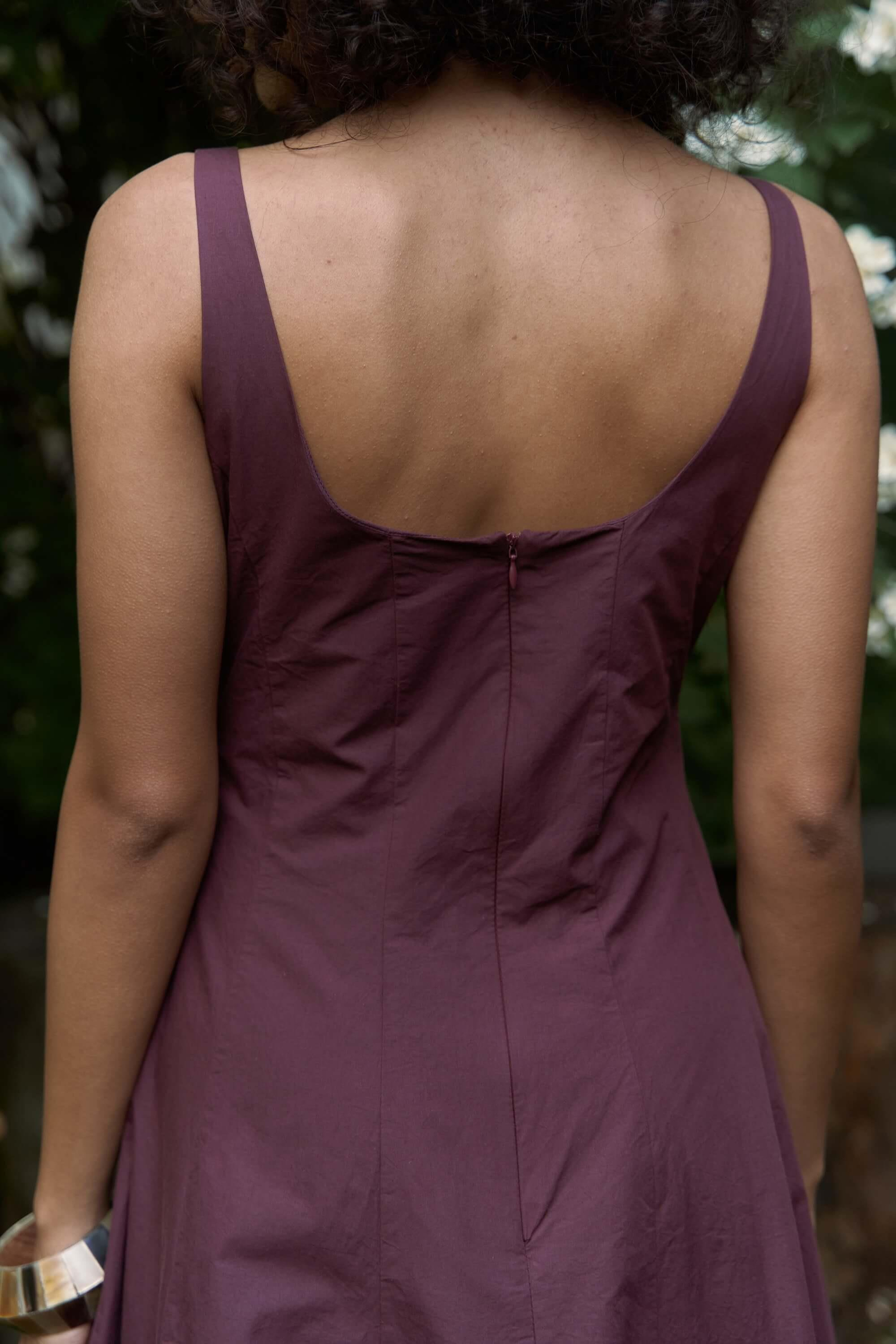 Garda Uzun Bordo Balon Elbise