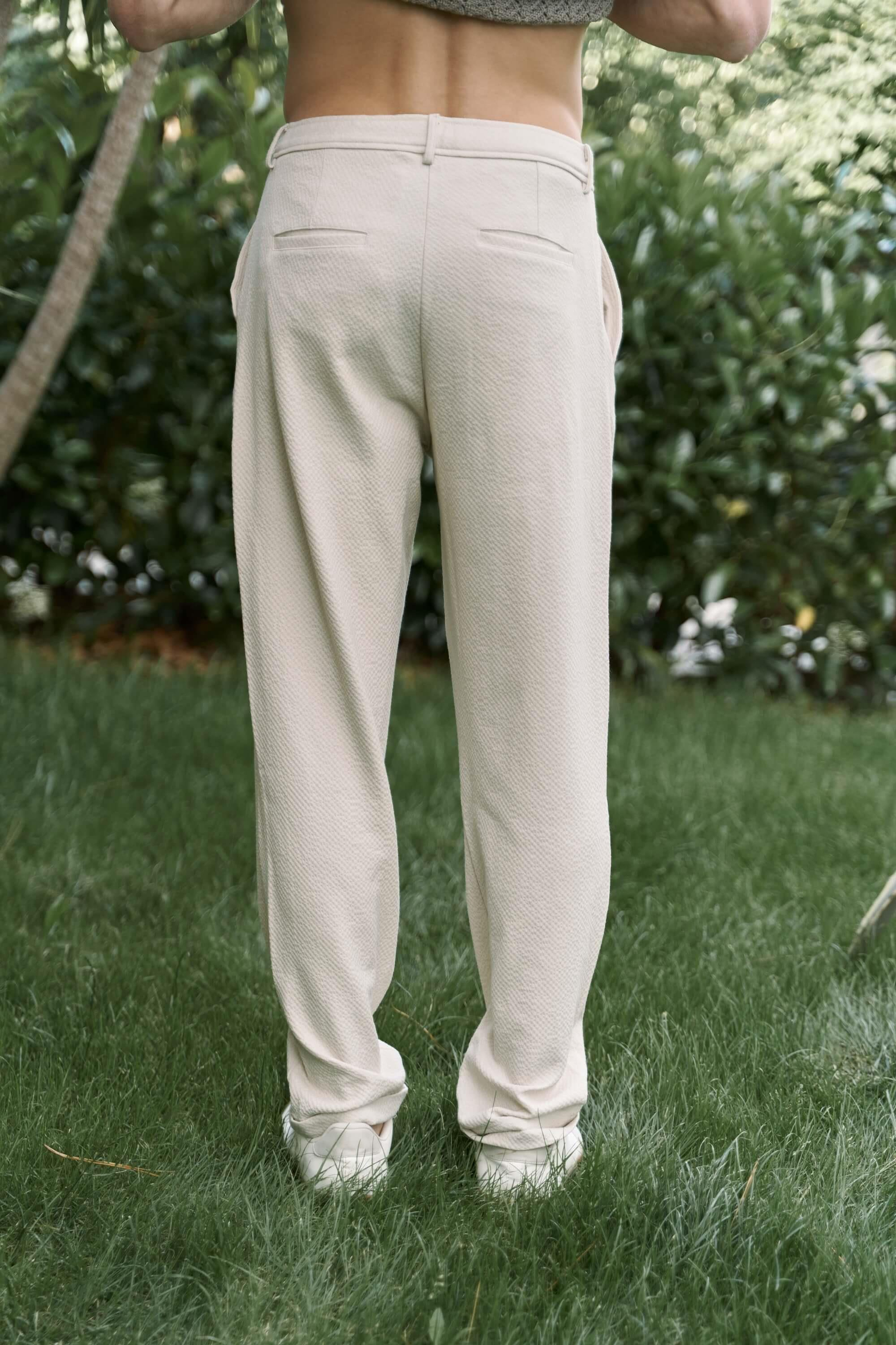 Glenn Men's Beige Trousers