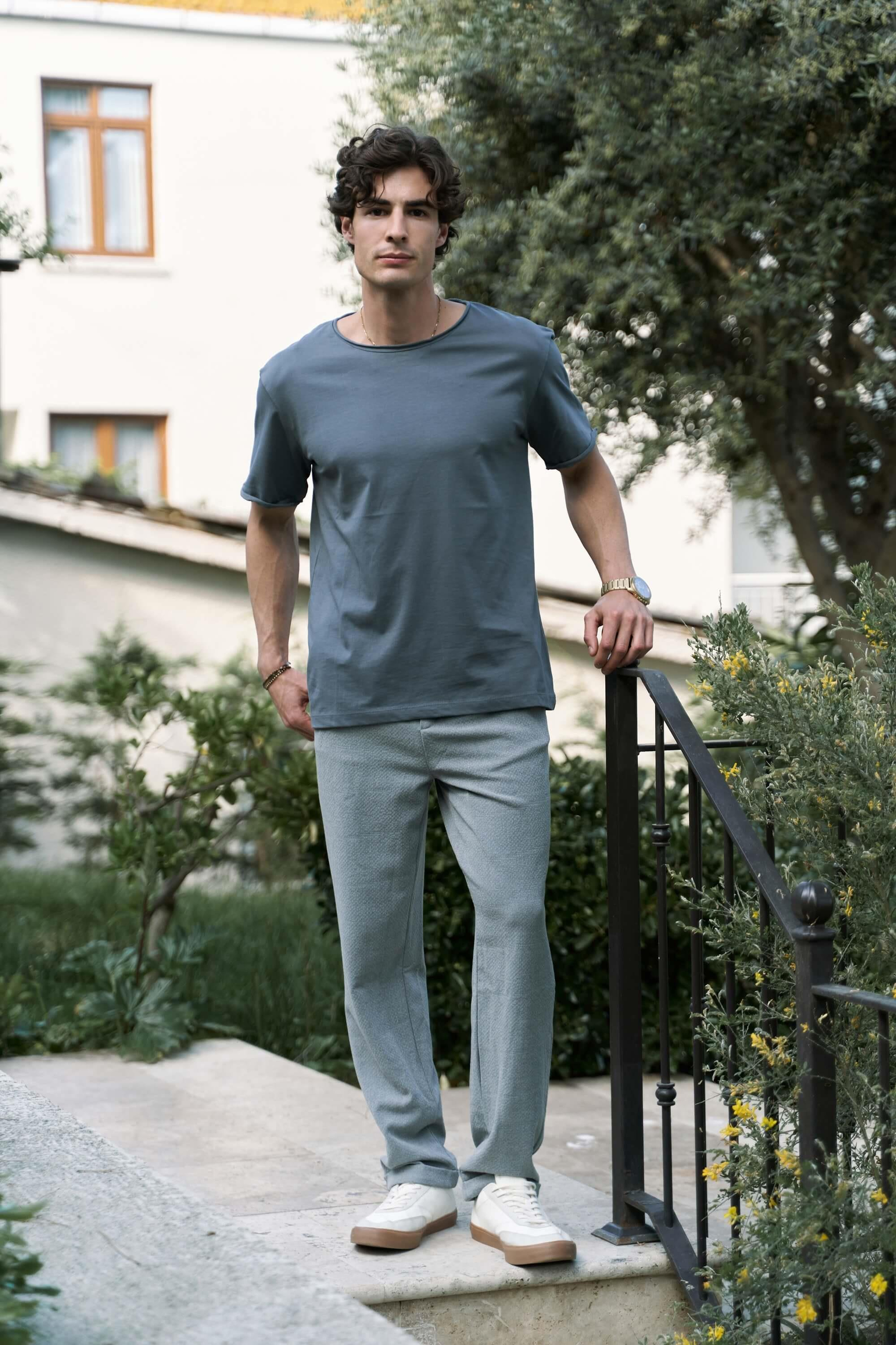 Glenn Men's Gray Trousers