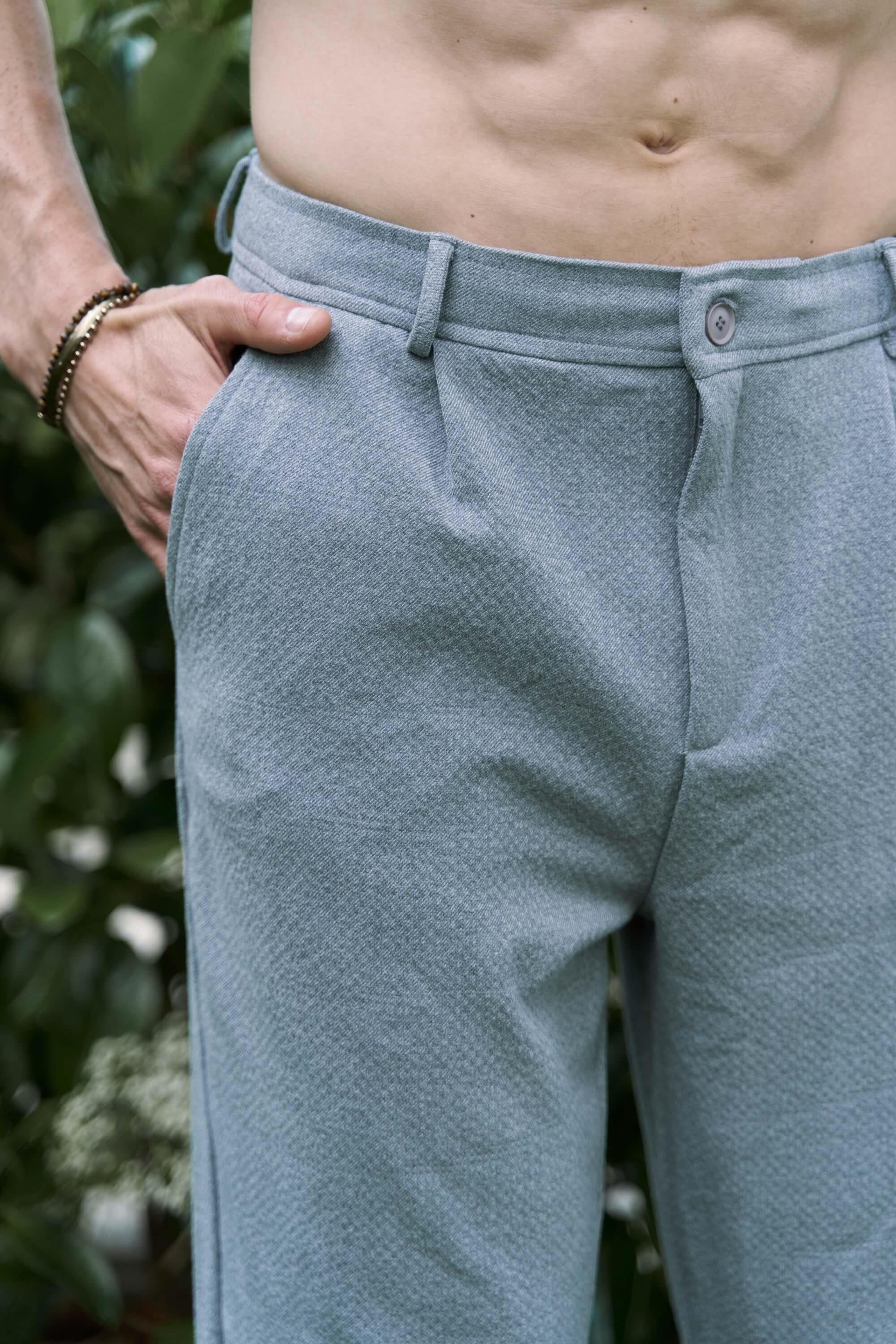 Glenn Men's Gray Trousers