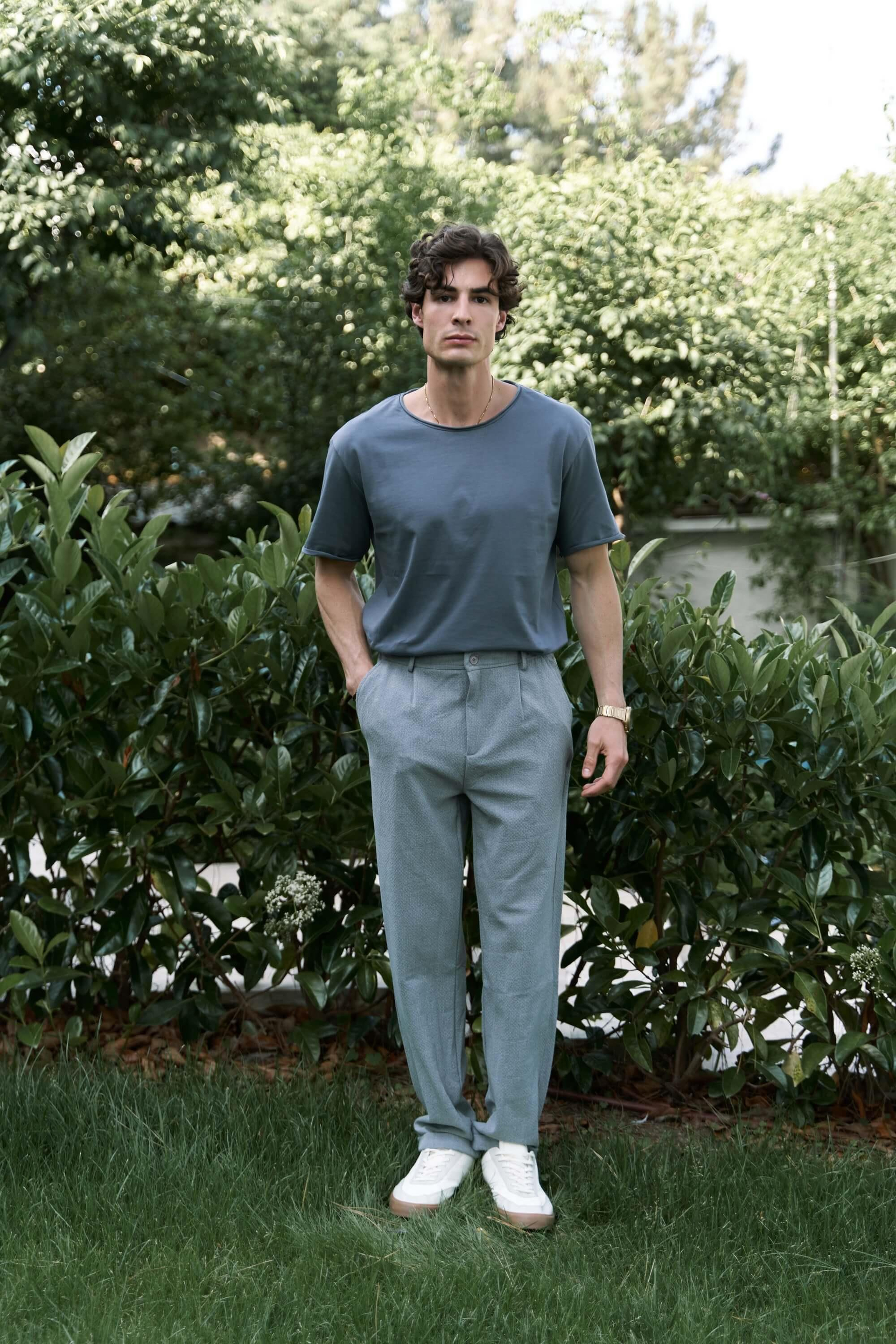 Glenn Men's Gray Trousers