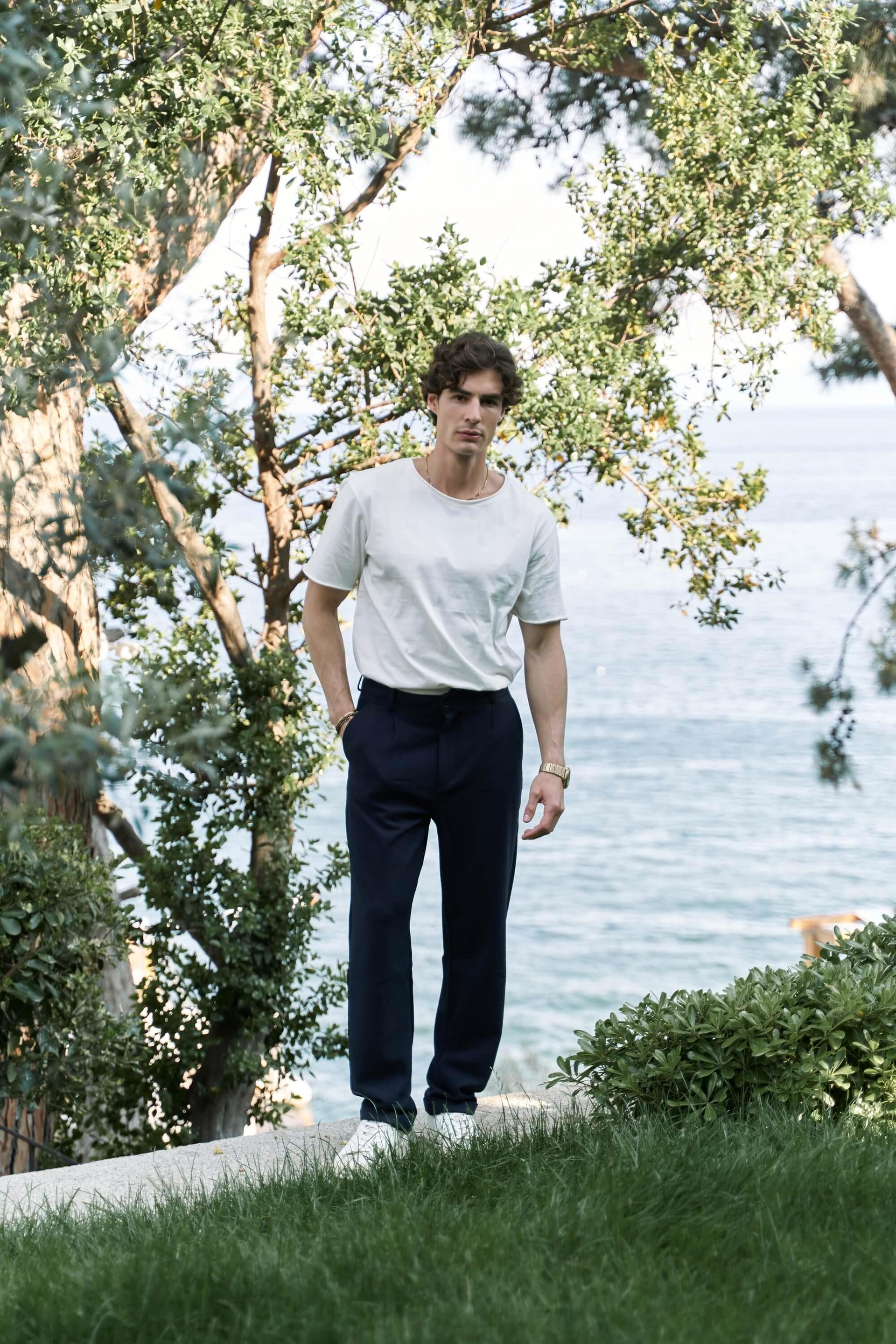 Glenn Men's Dark Blue Trousers