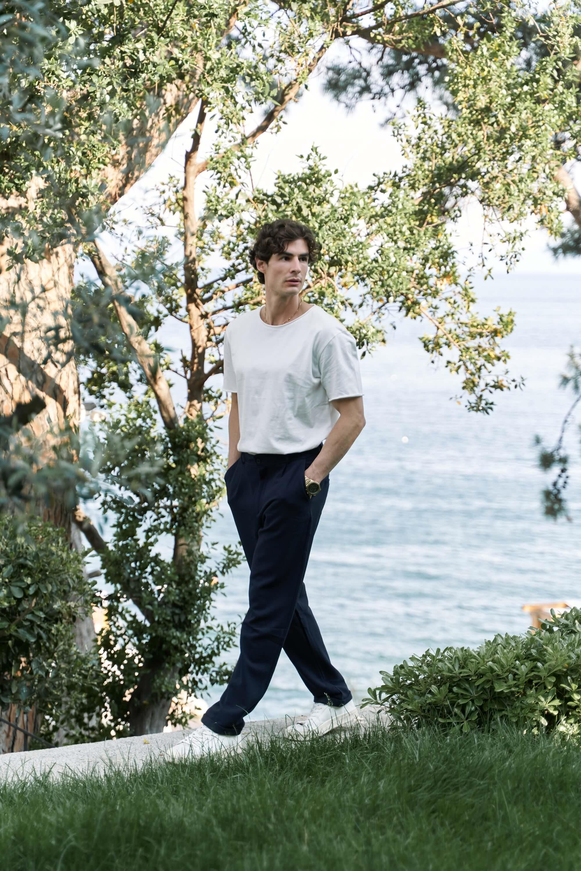 Glenn Men's Dark Blue Trousers