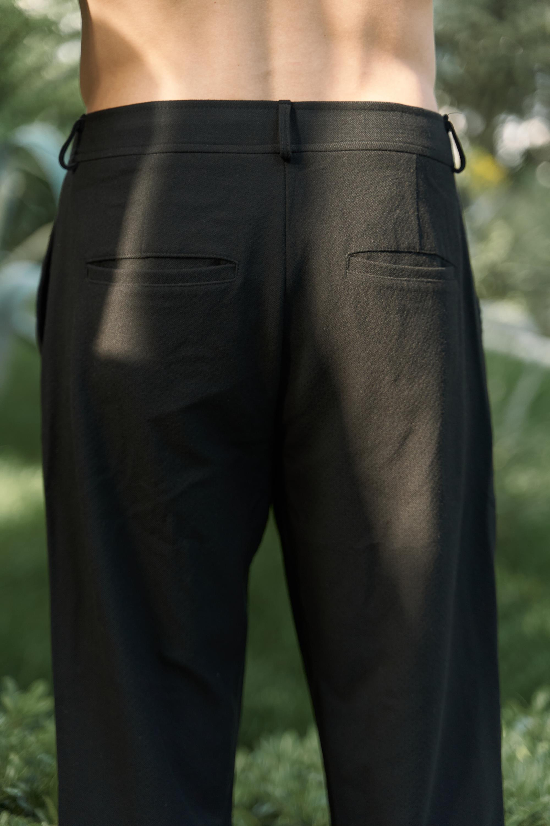 Glenn Men's Black Trousers
