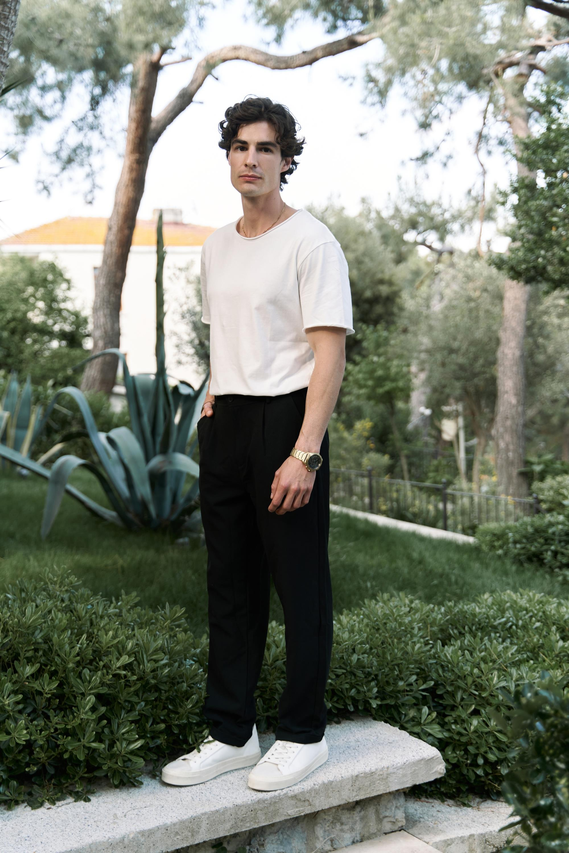 Glenn Men's Black Trousers