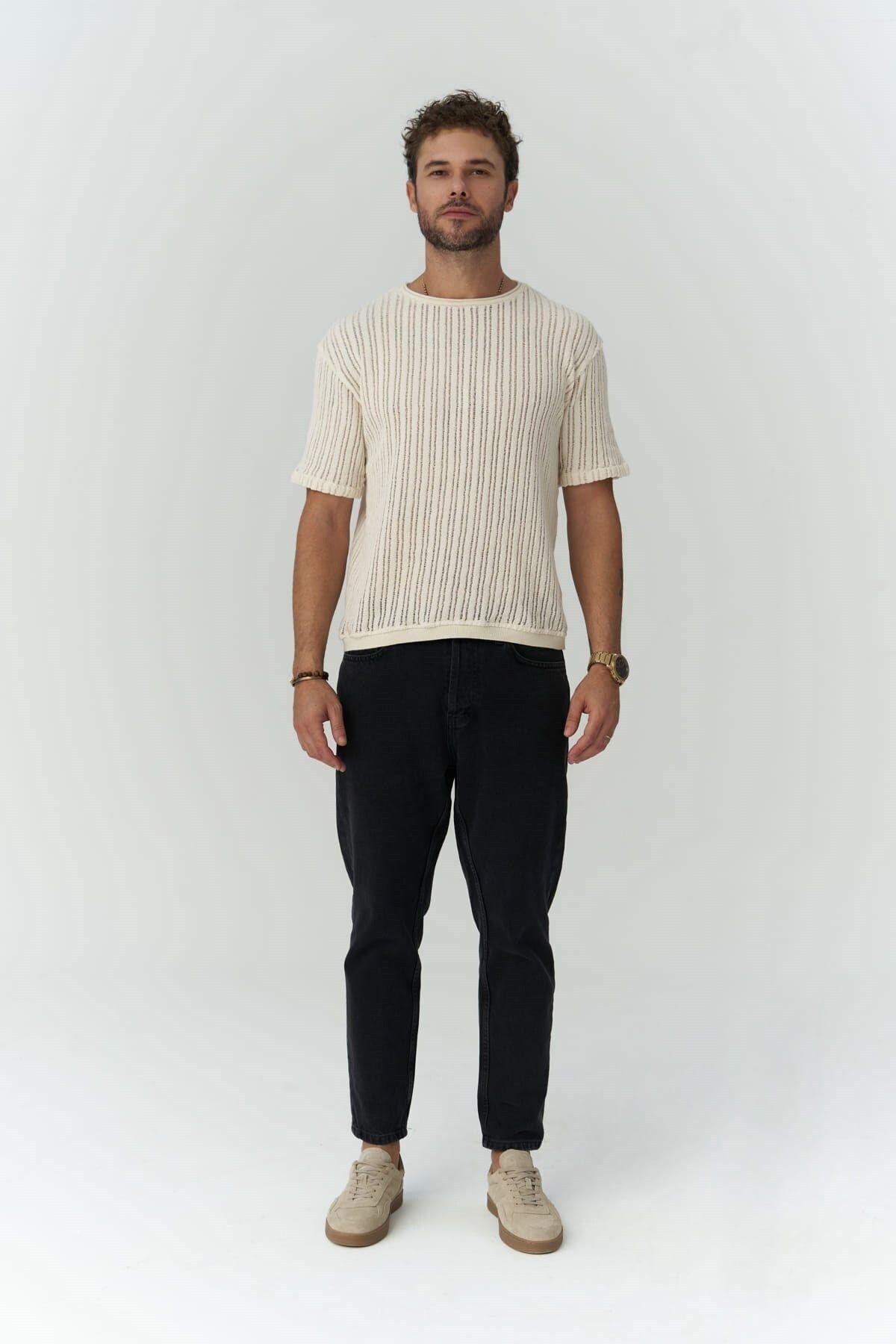 Grant Siyah Erkek Jean Pantolon