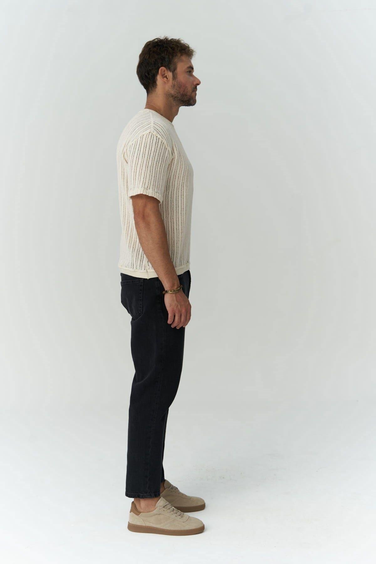 Grant Siyah Erkek Jean Pantolon