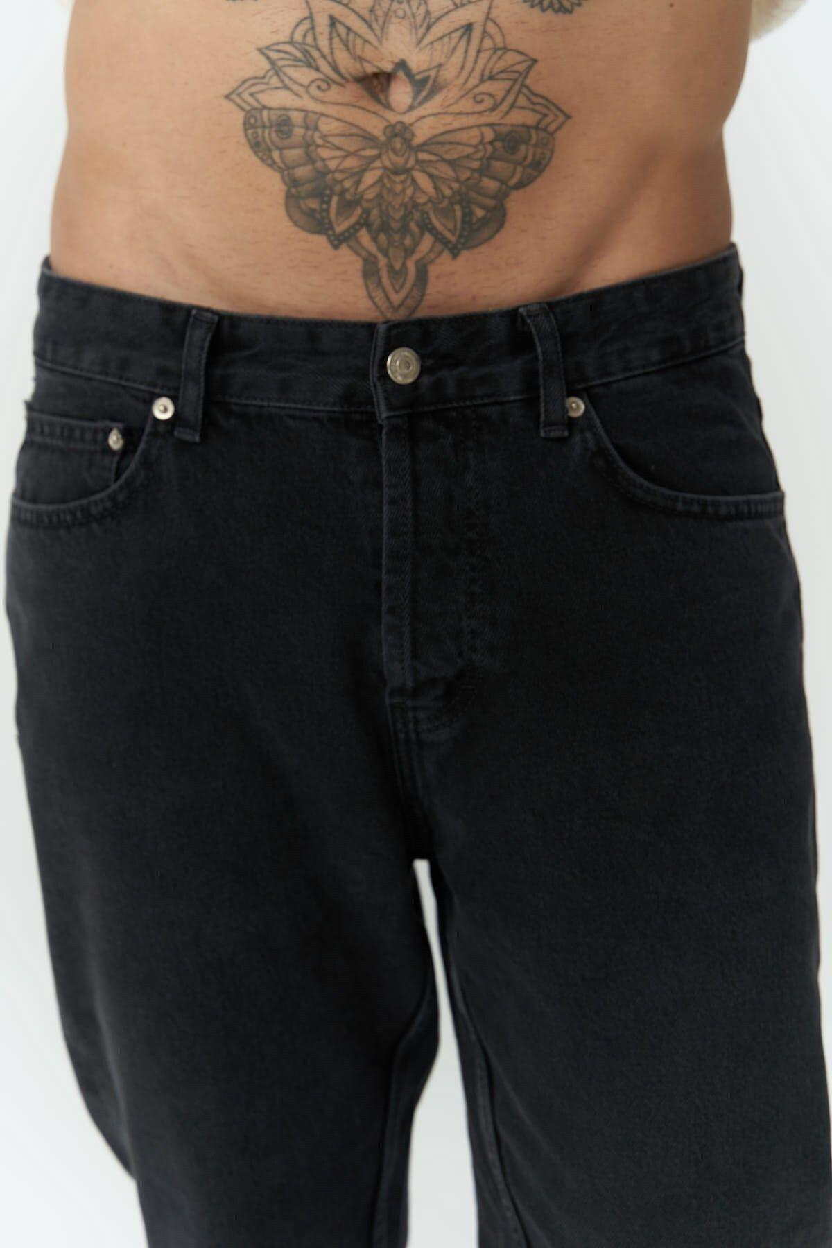 Grant Siyah Erkek Jean Pantolon