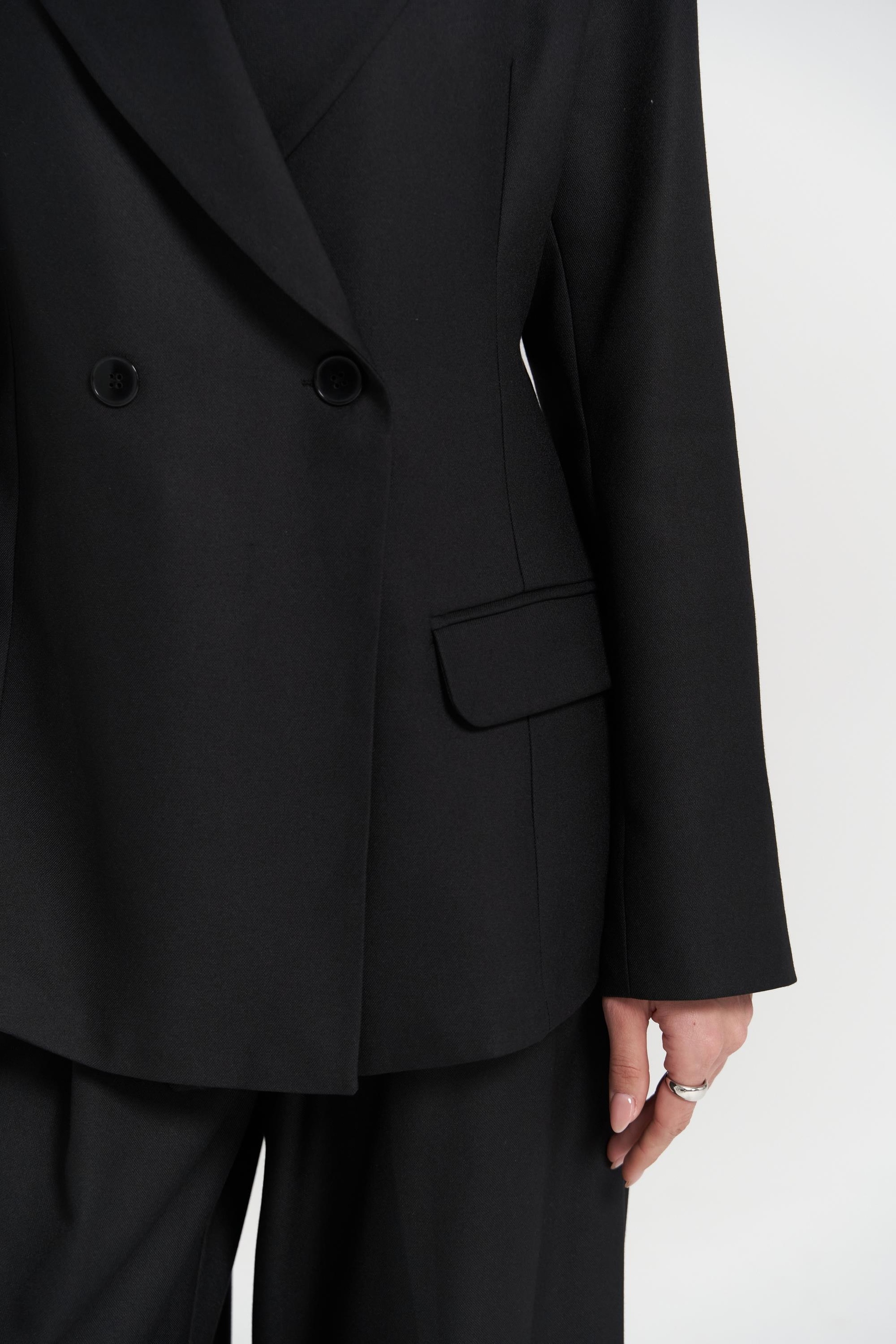 Halvyn Dar Kesim Blazer Siyah Takım