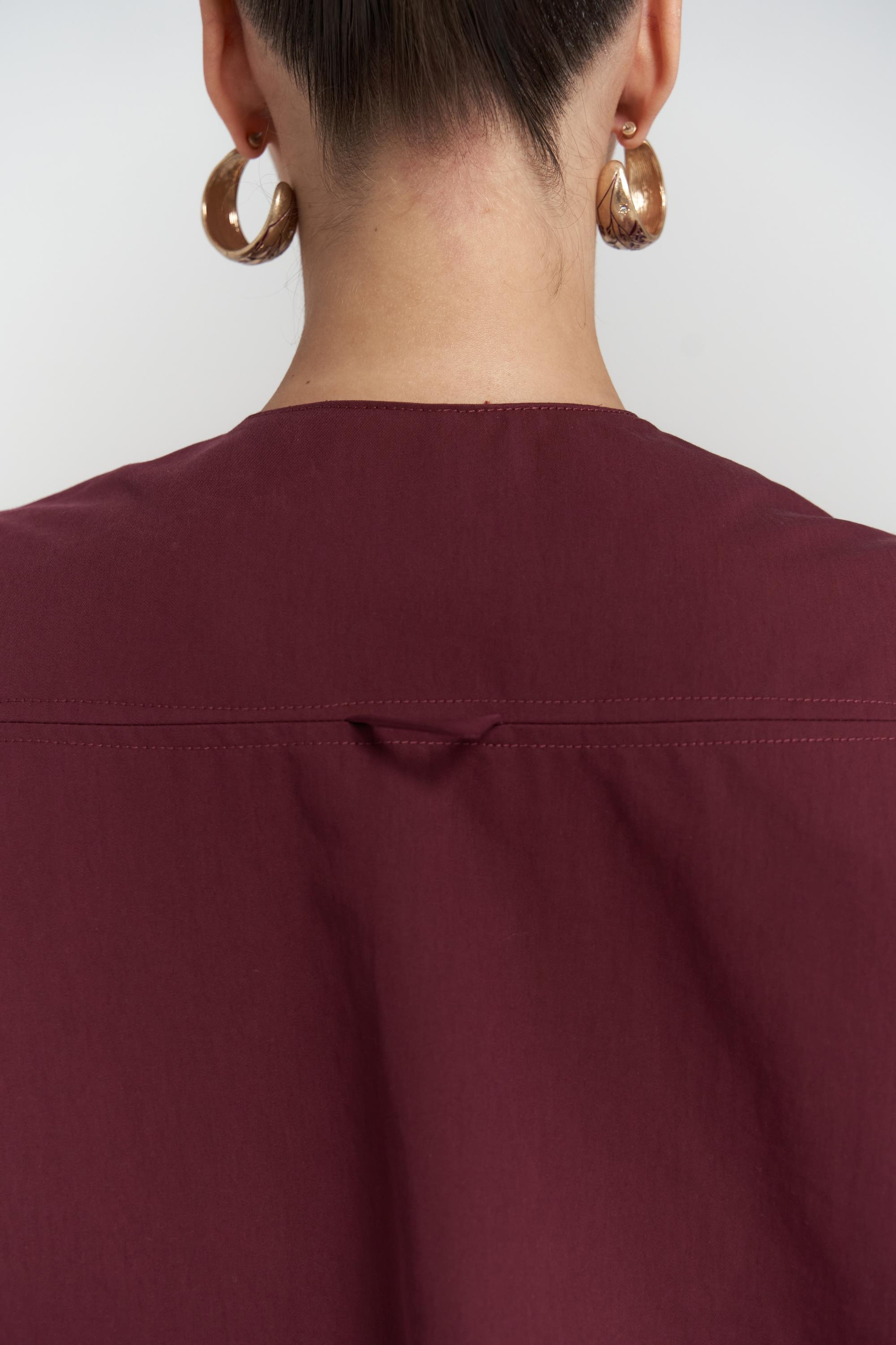 Hardy Burgundy Bomber Vest