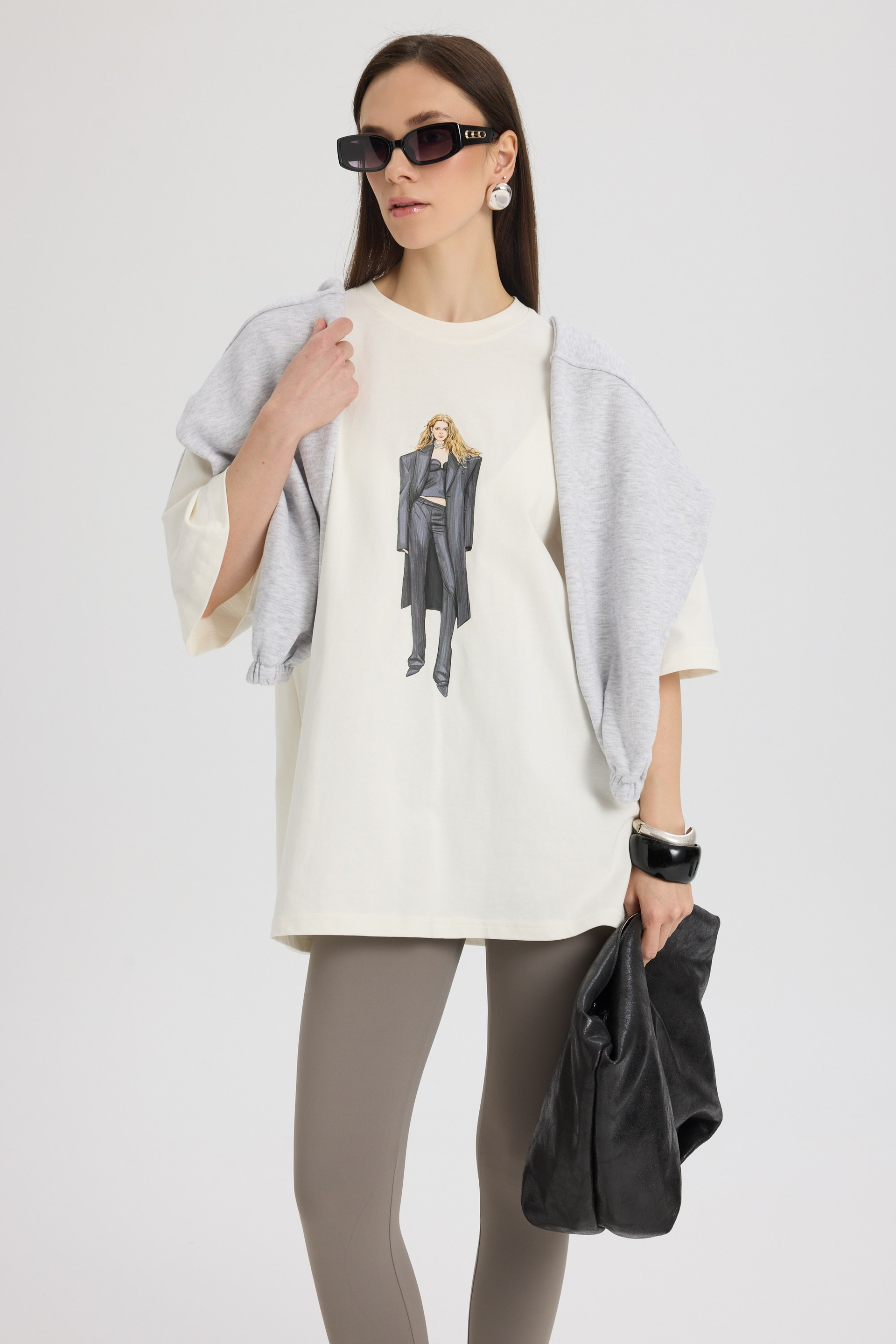 Helene Oversize Beyaz T-Shirt
