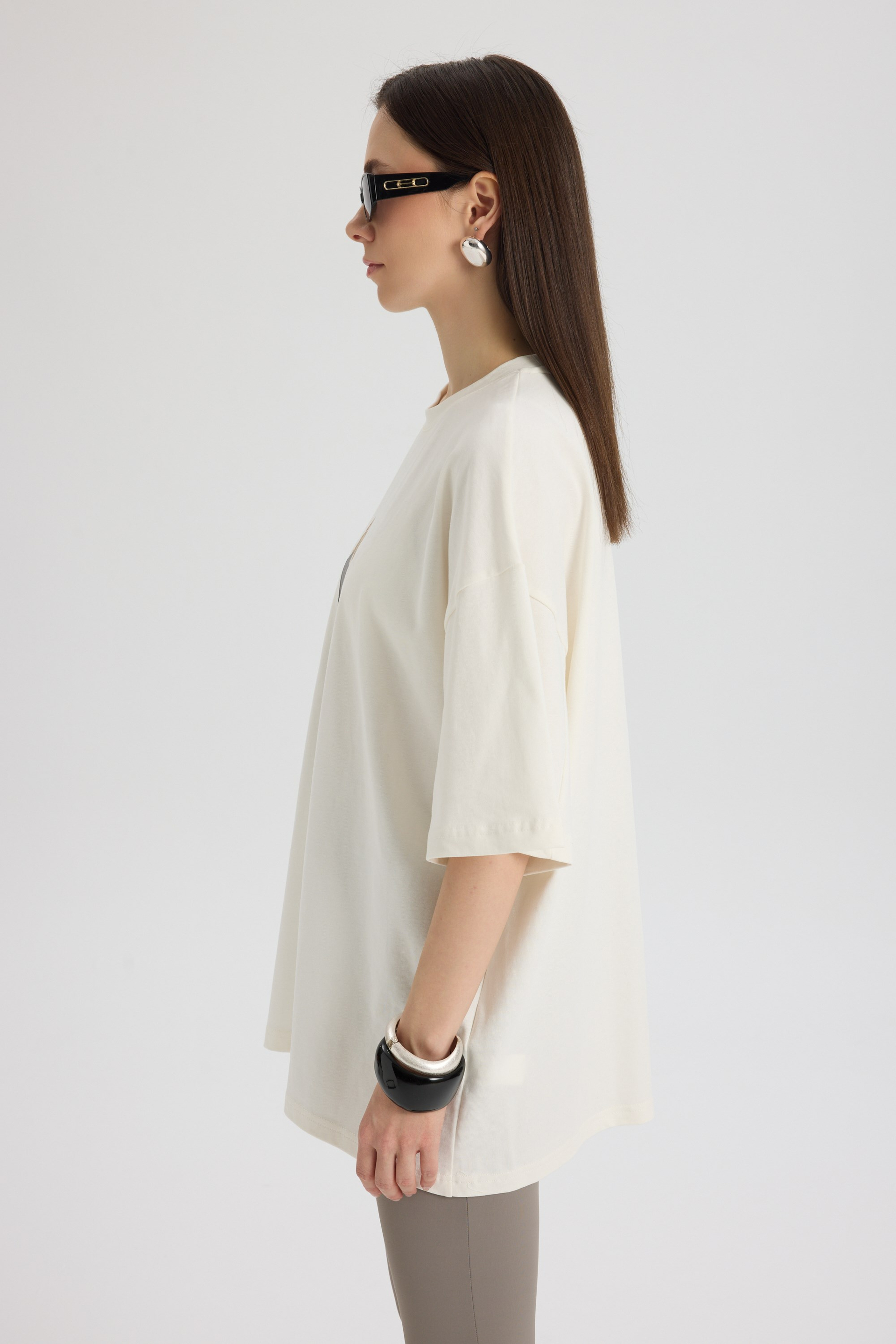 Helene Oversize Beyaz T-Shirt