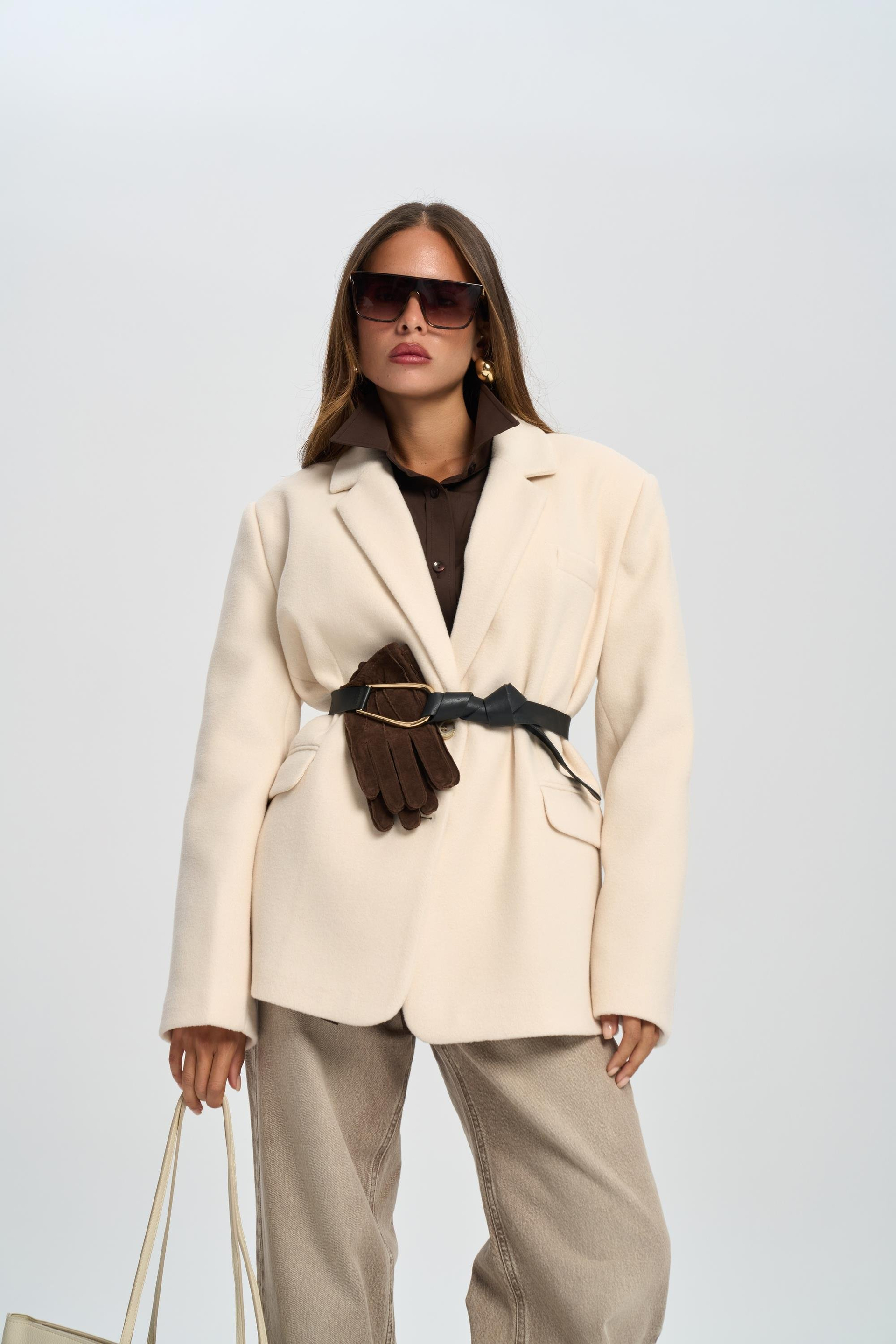 Howell Ekru Blazer Ceket